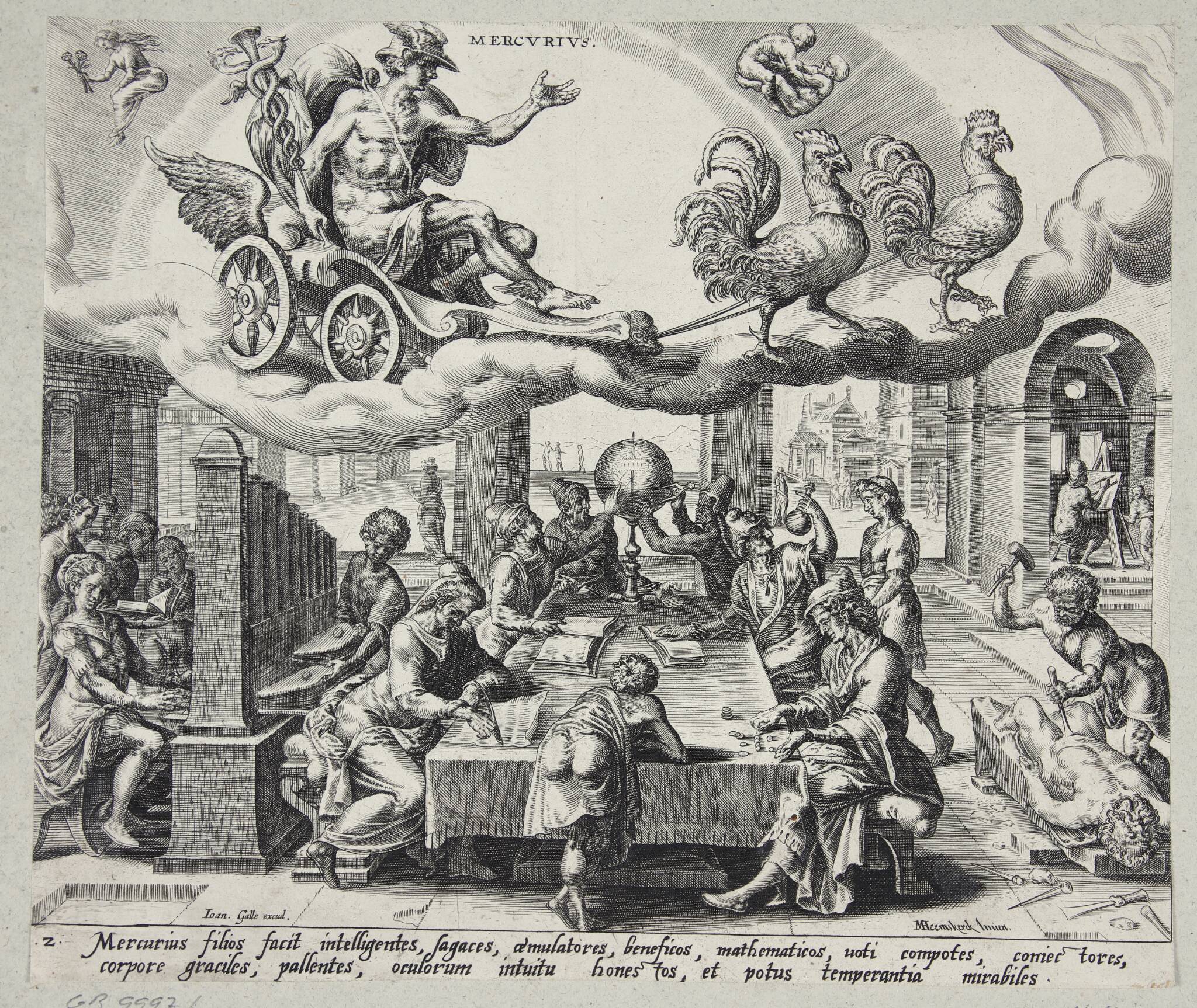 Mercury, 1566 – 1569, Harmen Jansz. Muller, Maarten van Heemskerck, Joannes  Galle