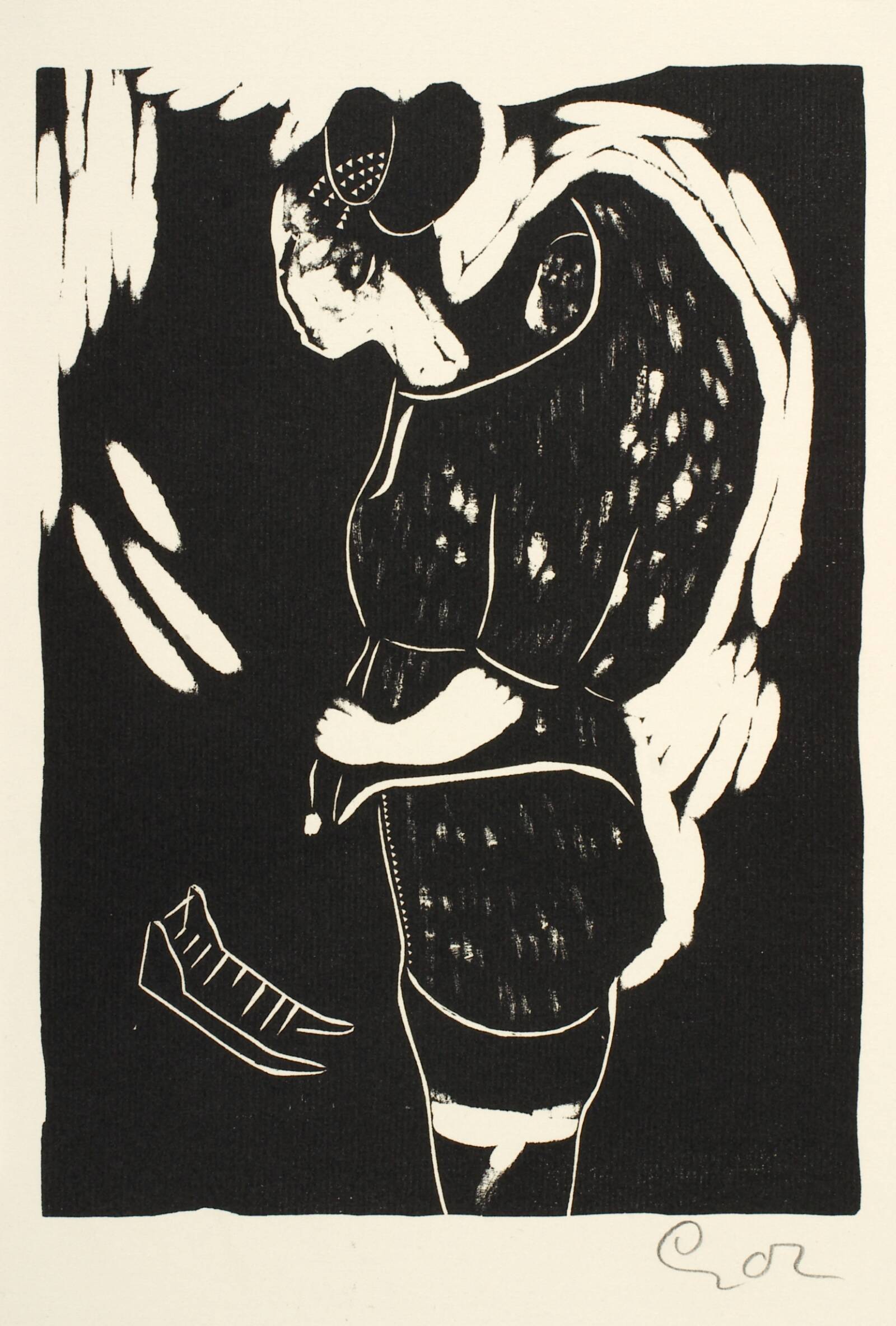 Inuitkvinde i husdragt, Aage Gitz-Johansen, 1938