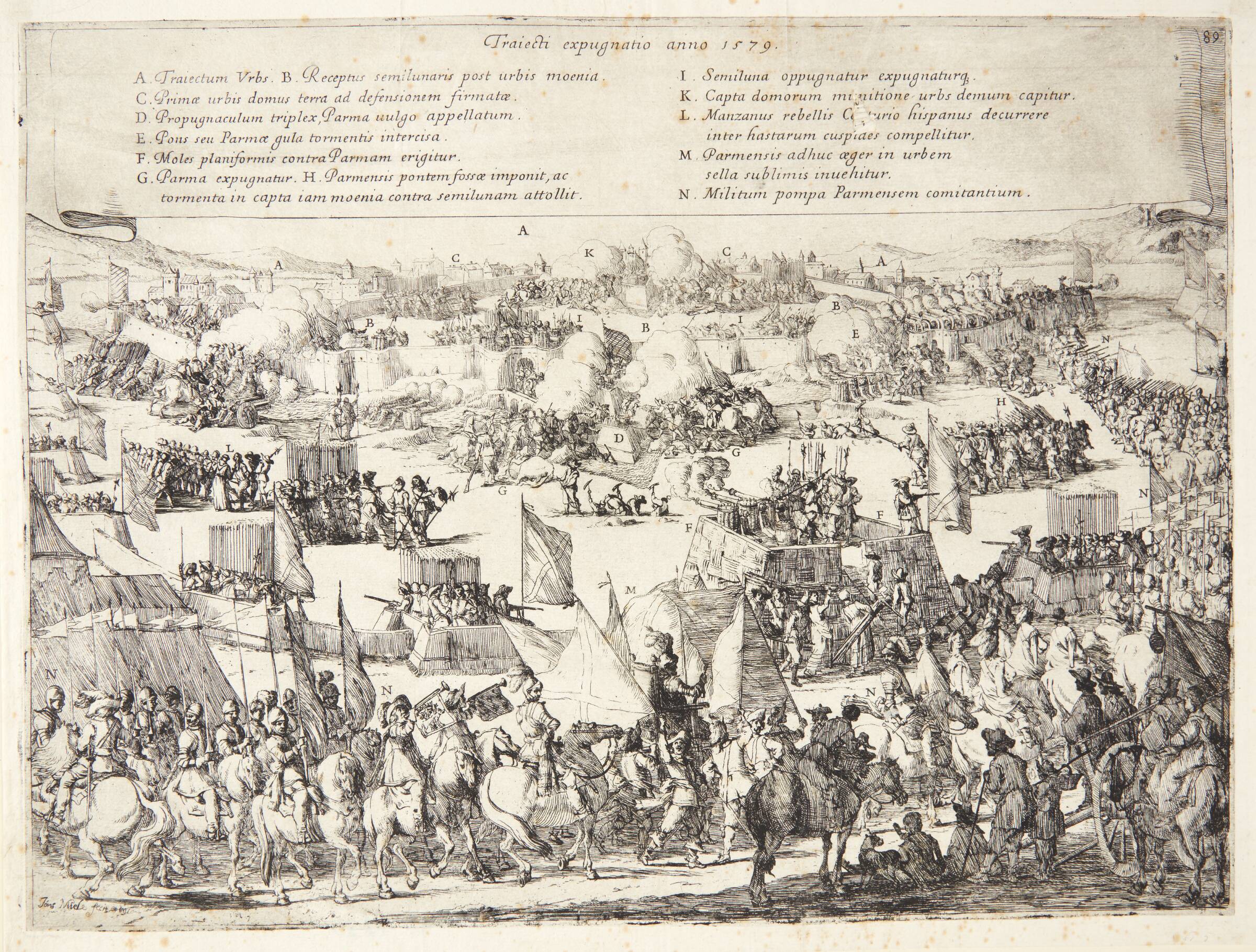 Erobringen af Maastricht, Jan Miel, 1599-1663