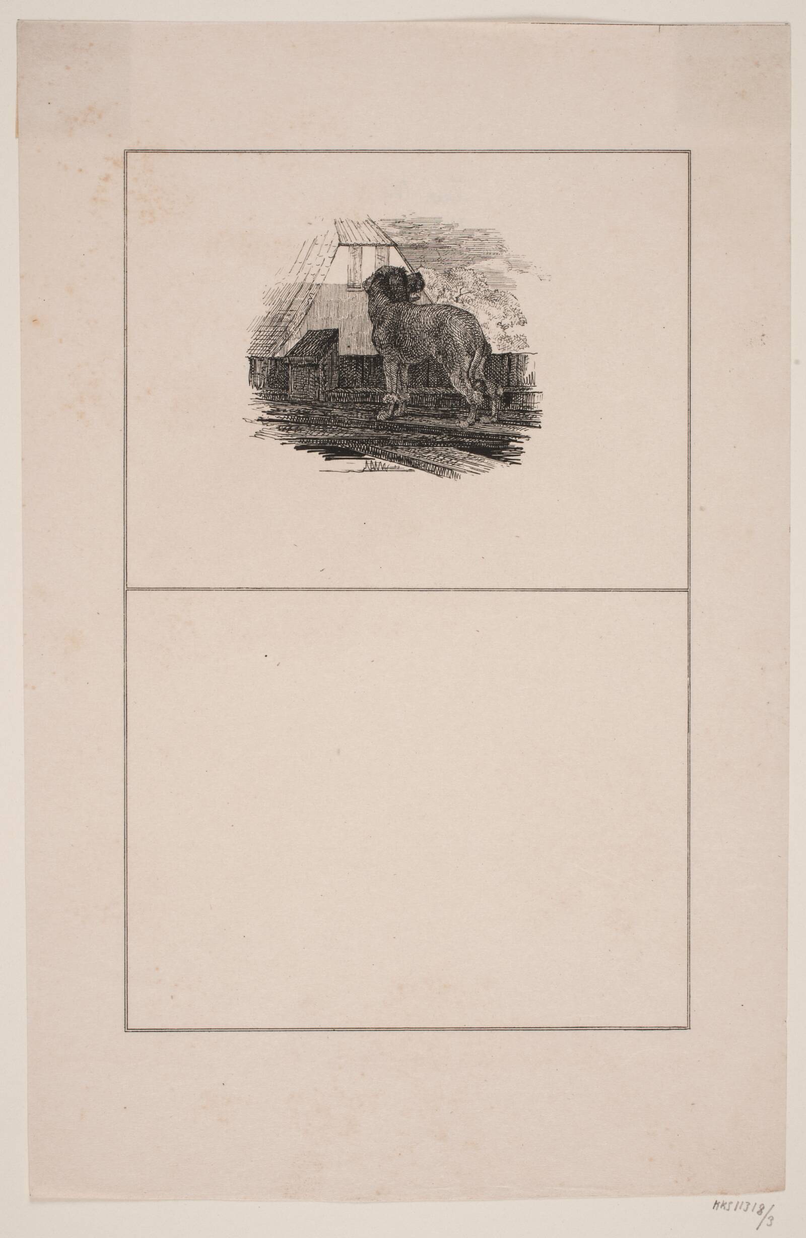 Pudelhunden, Adolph Kittendorff, 1845