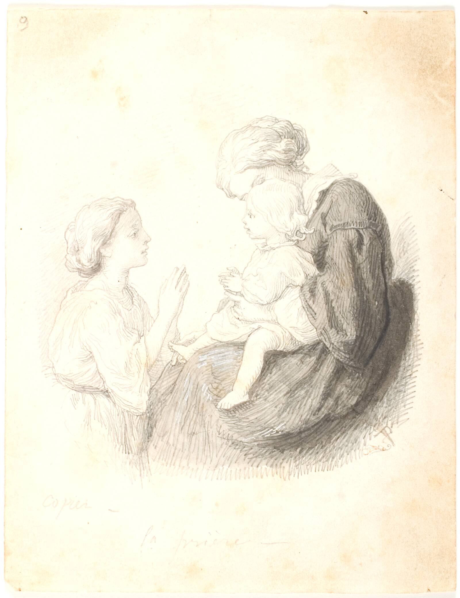 Morgenbønnen, Lorenz Frølich, 1861