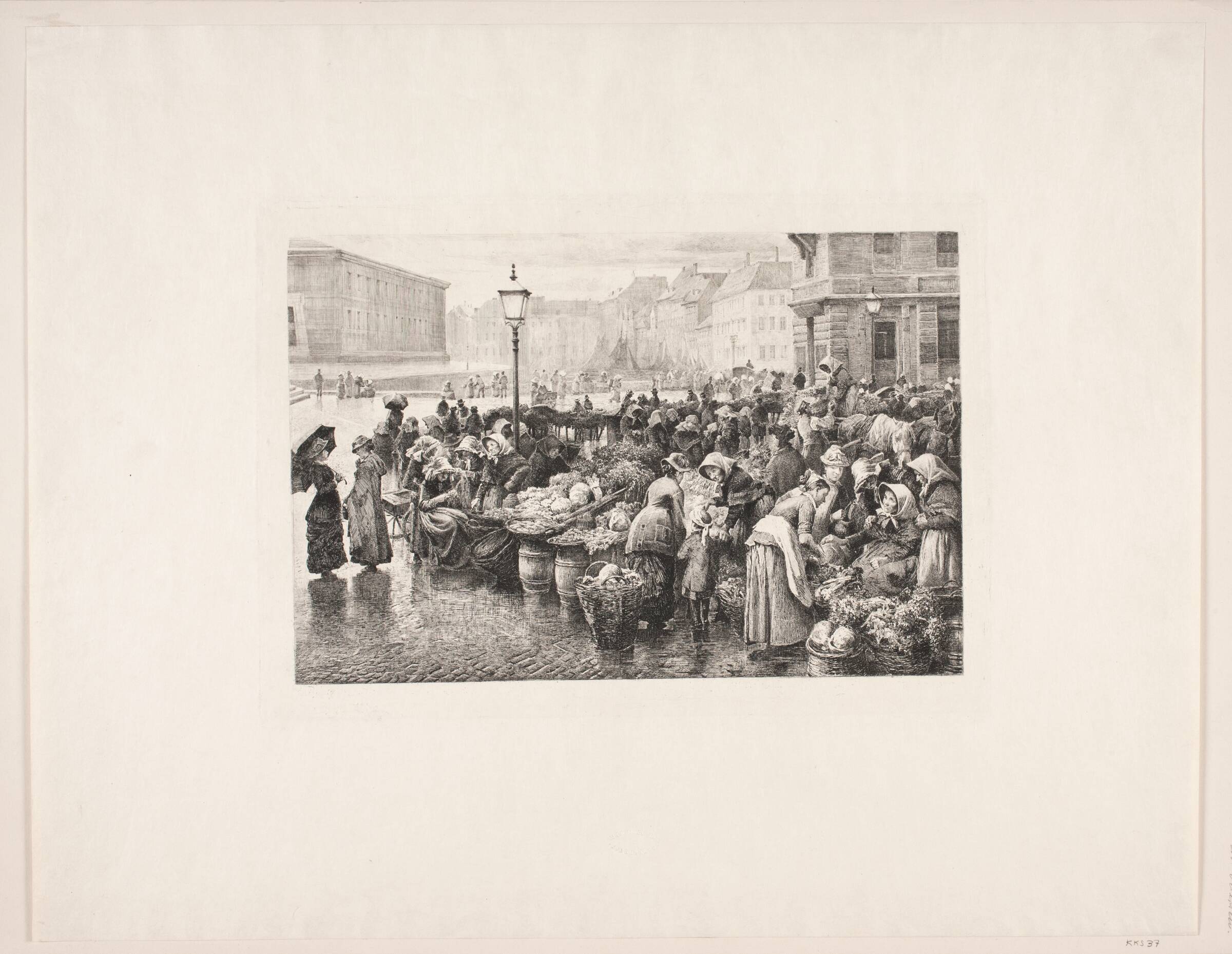 Blomsterkoner på Højbro, Edvard Petersen, 1787-1887