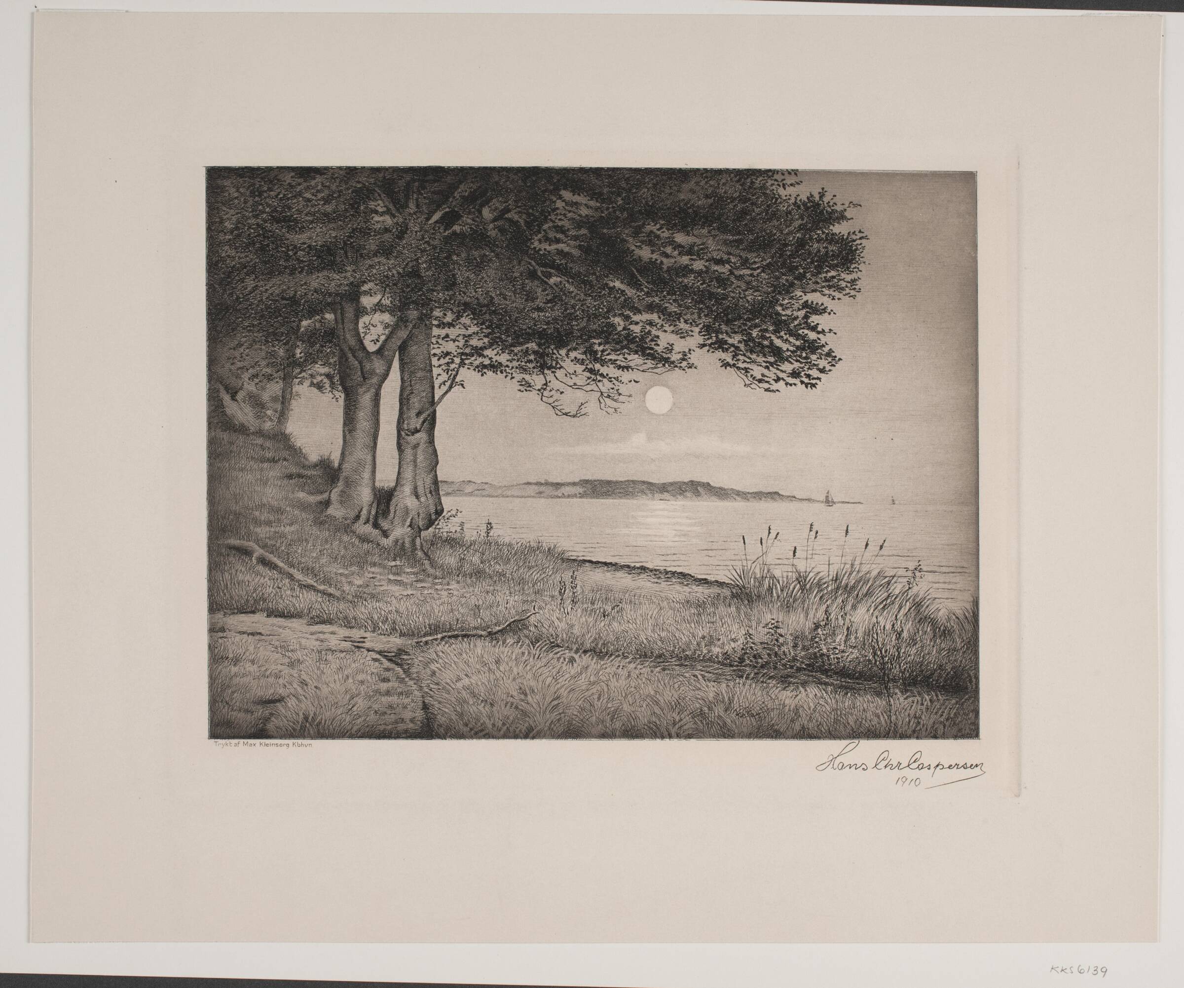 Vejle fjord, Hans Christian Gether Caspersen, 1910