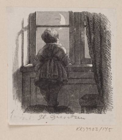 Illustration til "Den gamle Gravsteen" i H.C. Andersen, "Eventyr og Historier", Bind 2