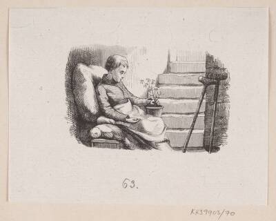 Illustration til "Engelen" i H.C. Andersen, "Eventyr og Historier", Bind 1