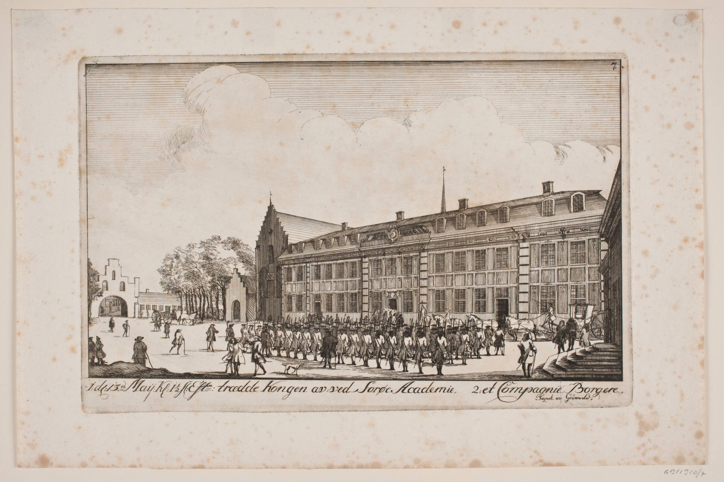 Frederik V's besøg på Sorø akademi, Poul Isac Grønvold, 1749