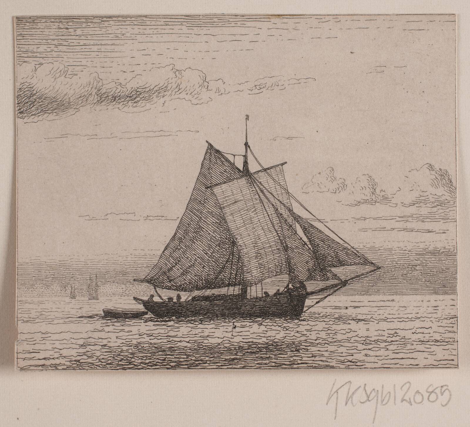 En jagt, Vilhelm Kyhn, 1849