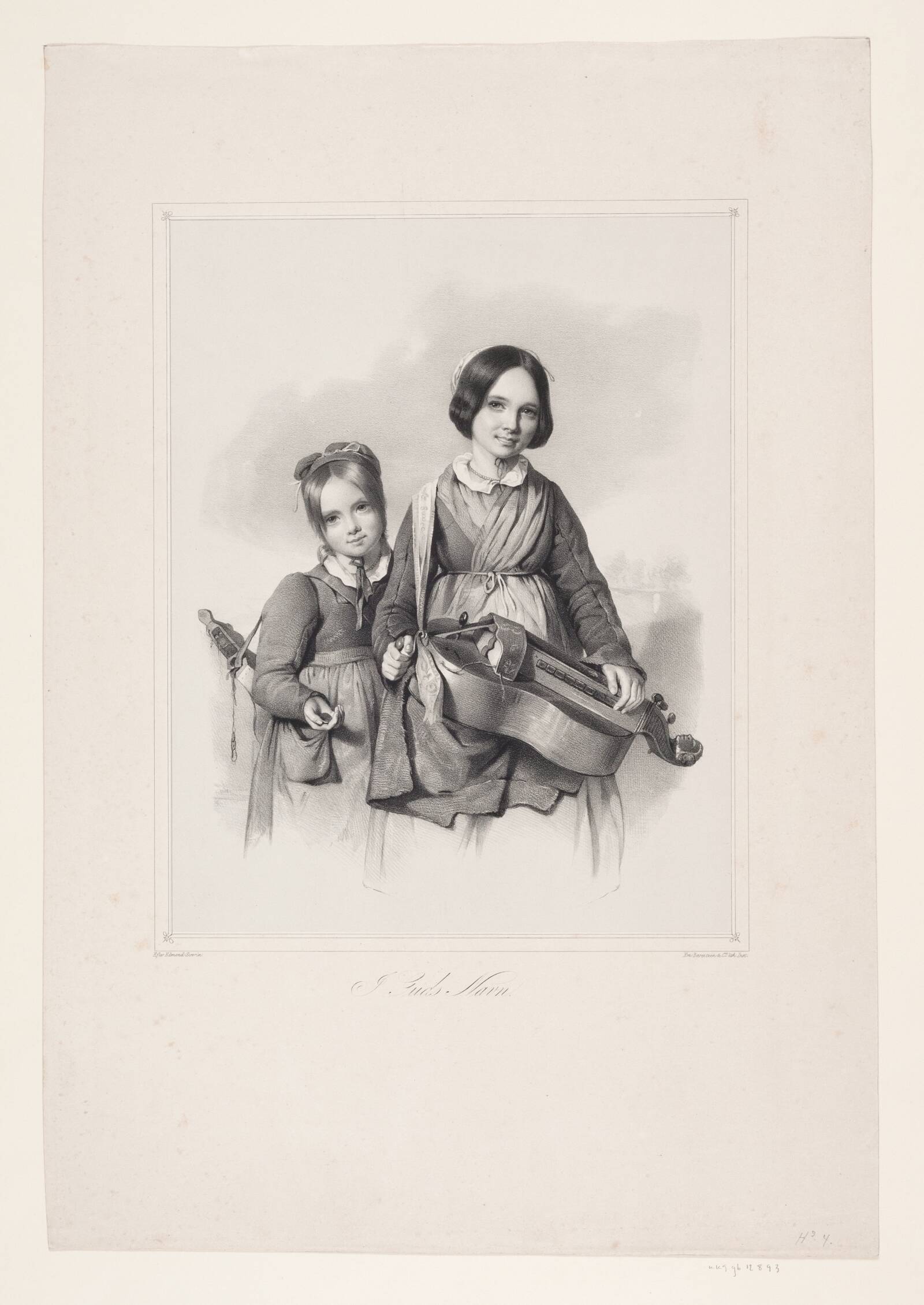 To gadesangersker, Ubekendt, 1837-1874