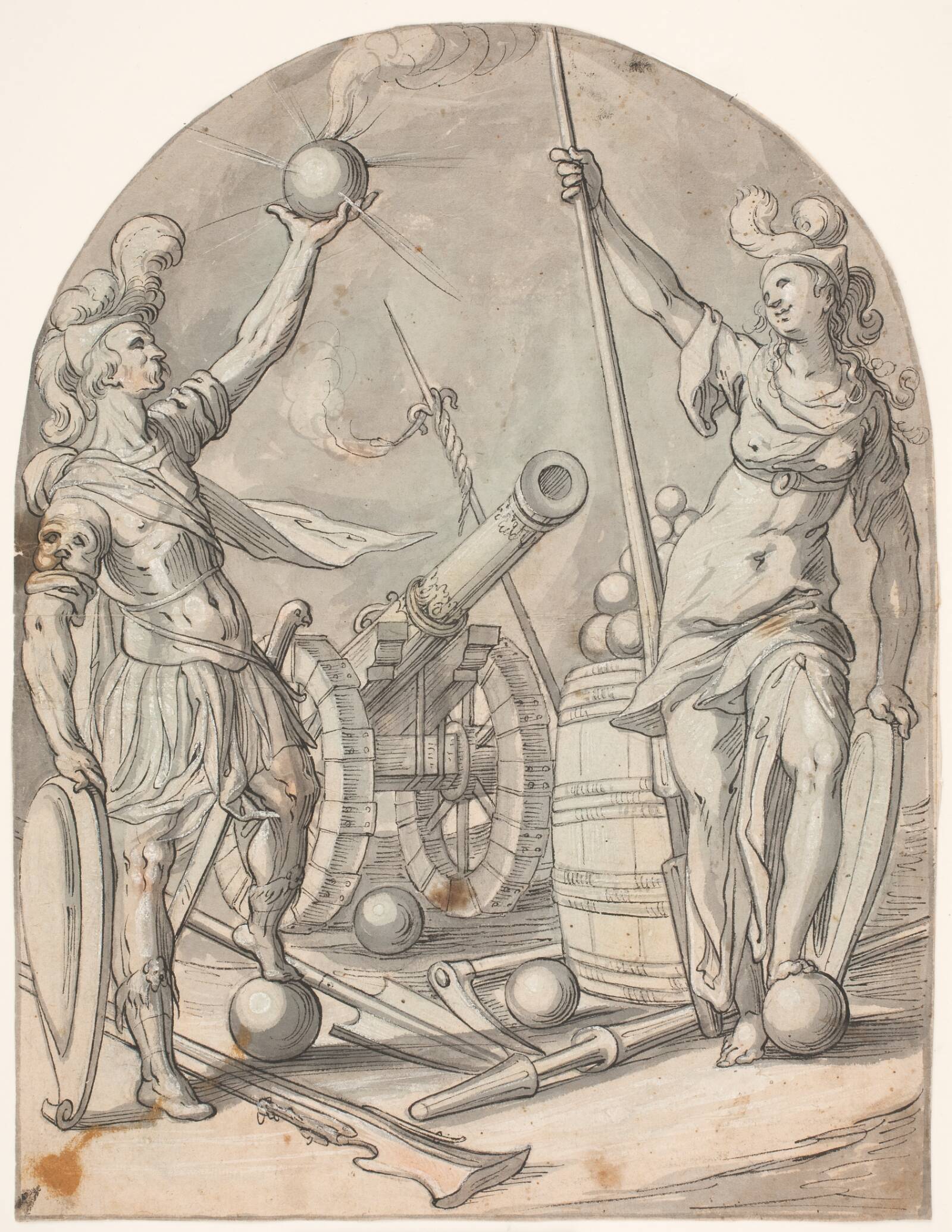 Mars og Bellona, Bartholomeus Spranger, 1500-1599
