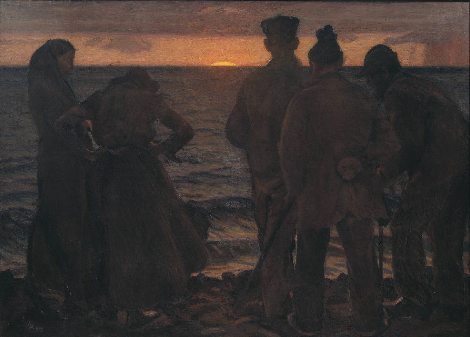 De gamle ved stranden, Richard Bergh, 1903
