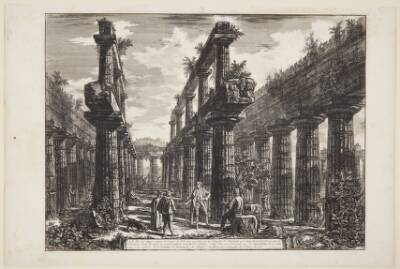 Resterne af de to søjlerækker i Neptun-templet [...]