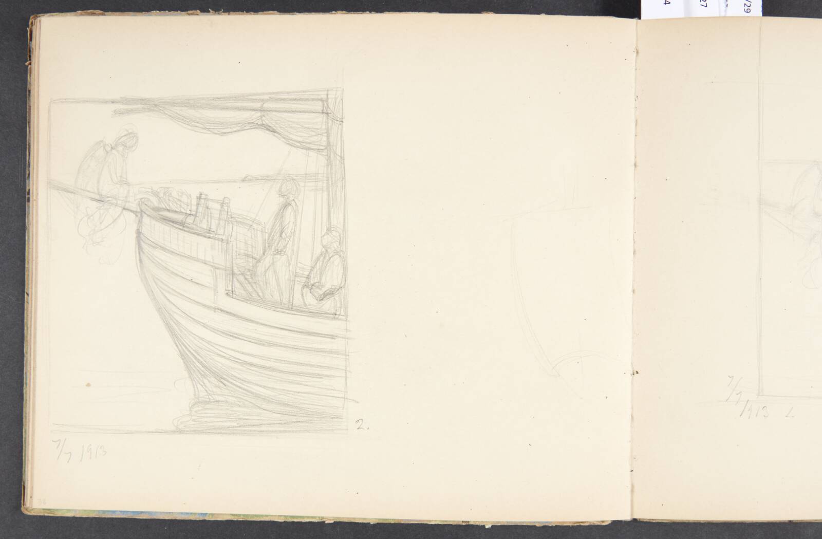 Studie til "Jomfru Blidelil", Agnes Slott-Møller, 1913