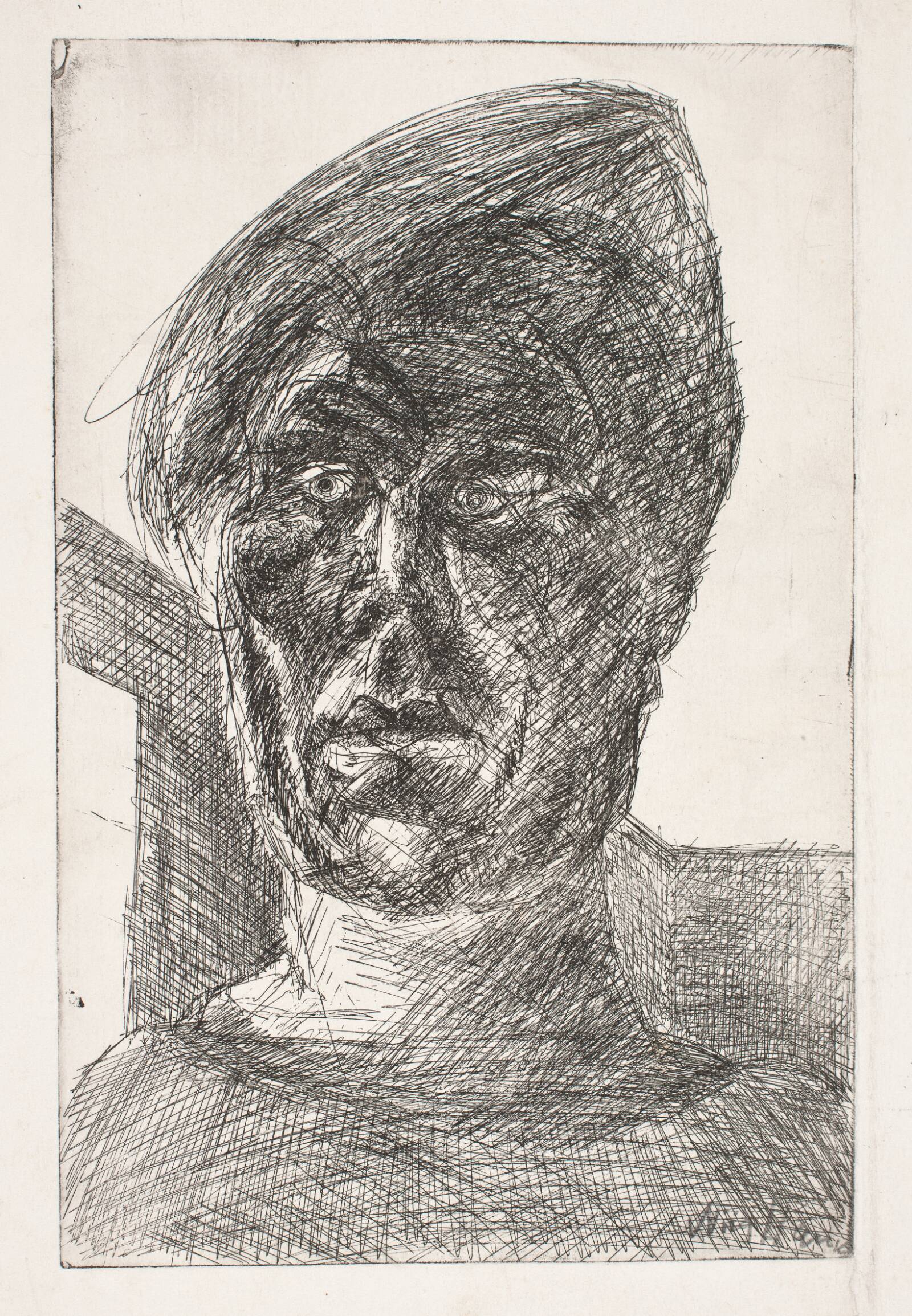 Selvportræt, Svend Wiig Hansen, 1957