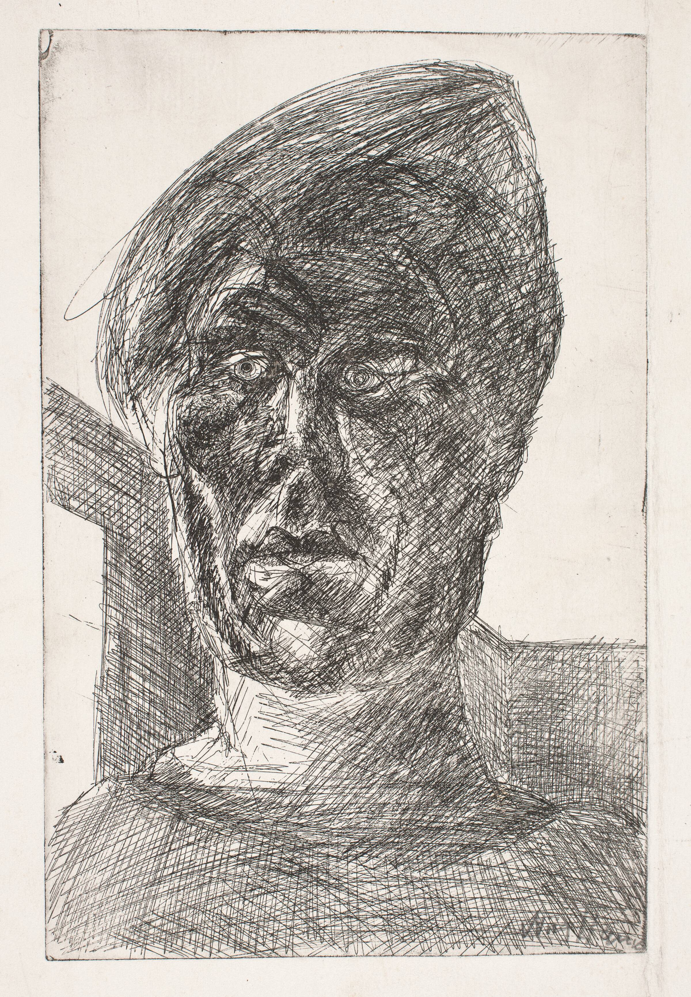 Selvportræt, Svend Wiig Hansen, 1957