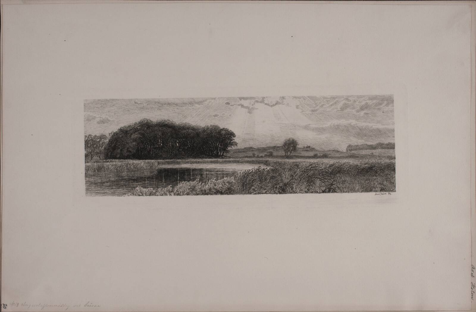 Augusteftermiddag ved Susaa, Axel Holm, 1895