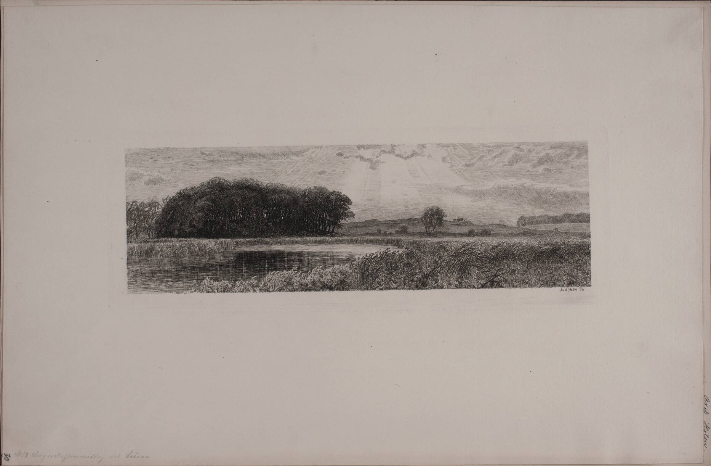 Augusteftermiddag ved Susaa, Axel Holm, 1895