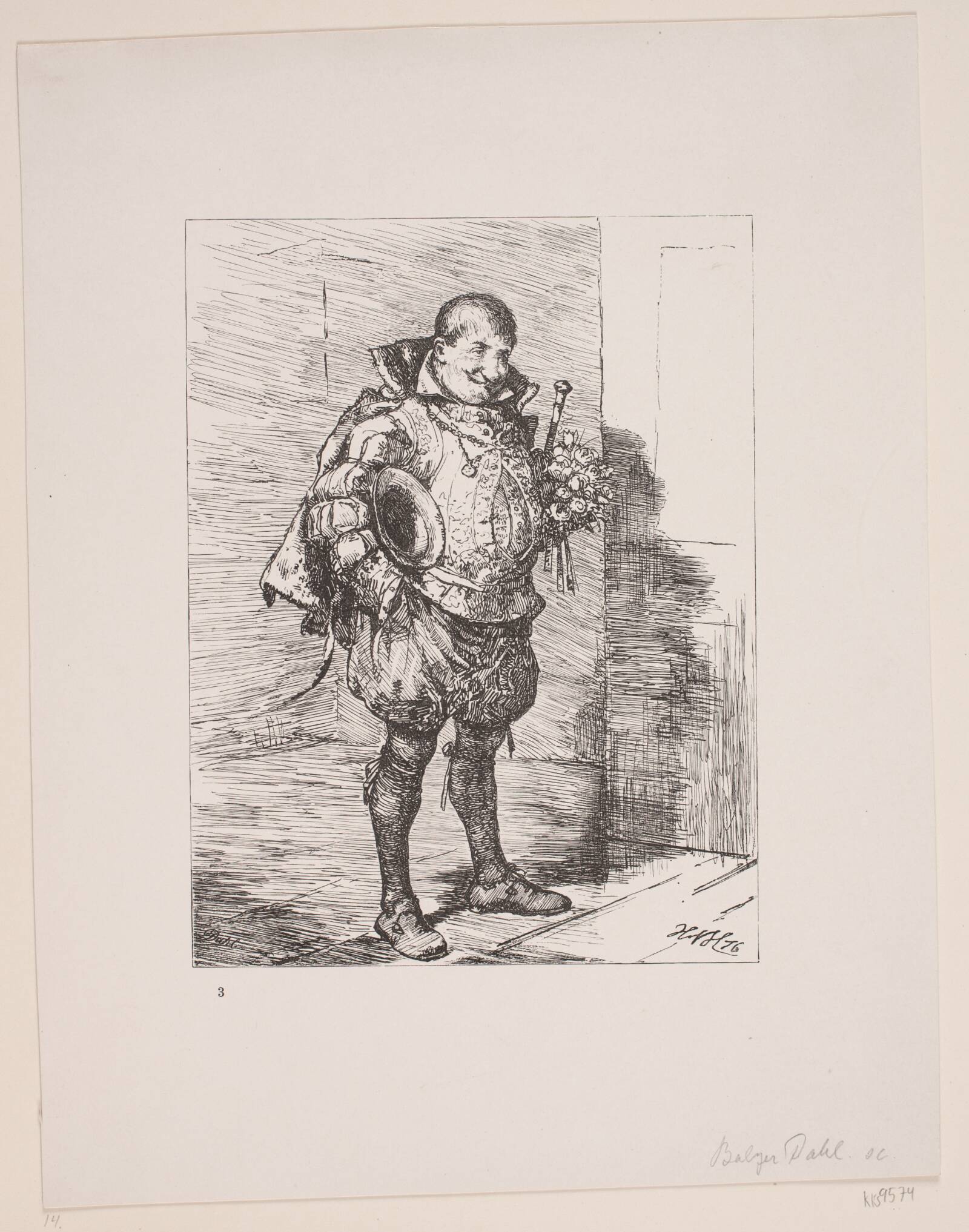 En bejler, Balzer Dahl, 1876