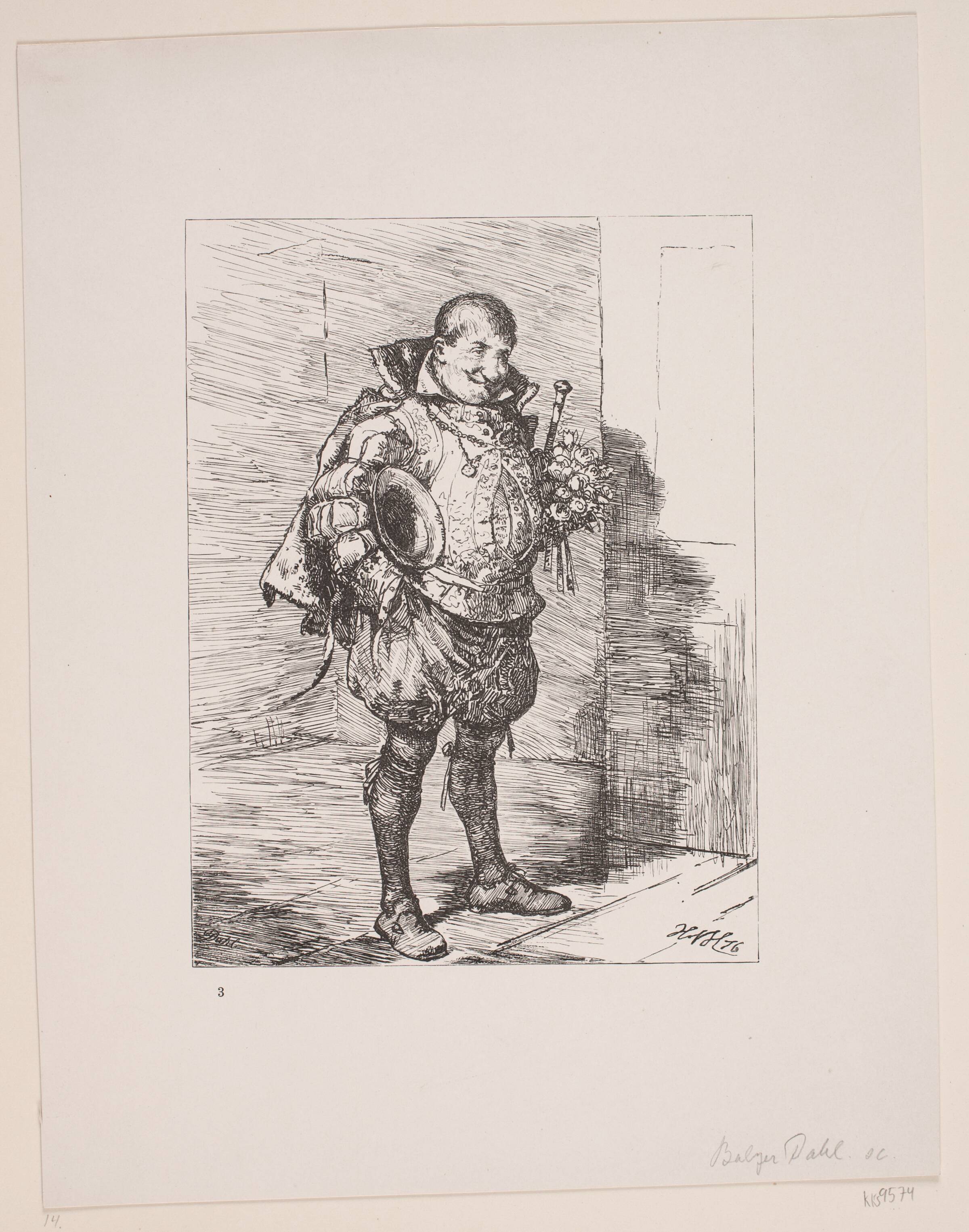 En bejler, Balzer Dahl, 1876