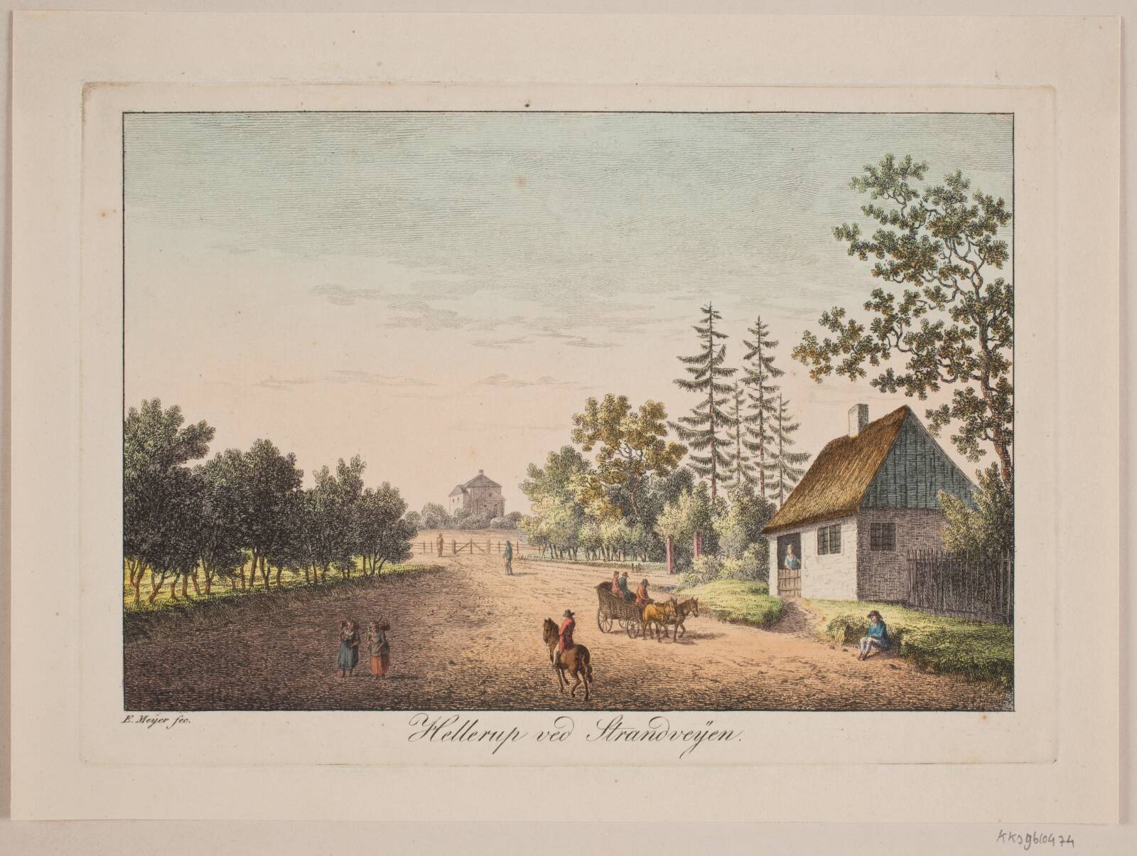 Hellerup ved Strandvejen, Elias Meyer, 1804