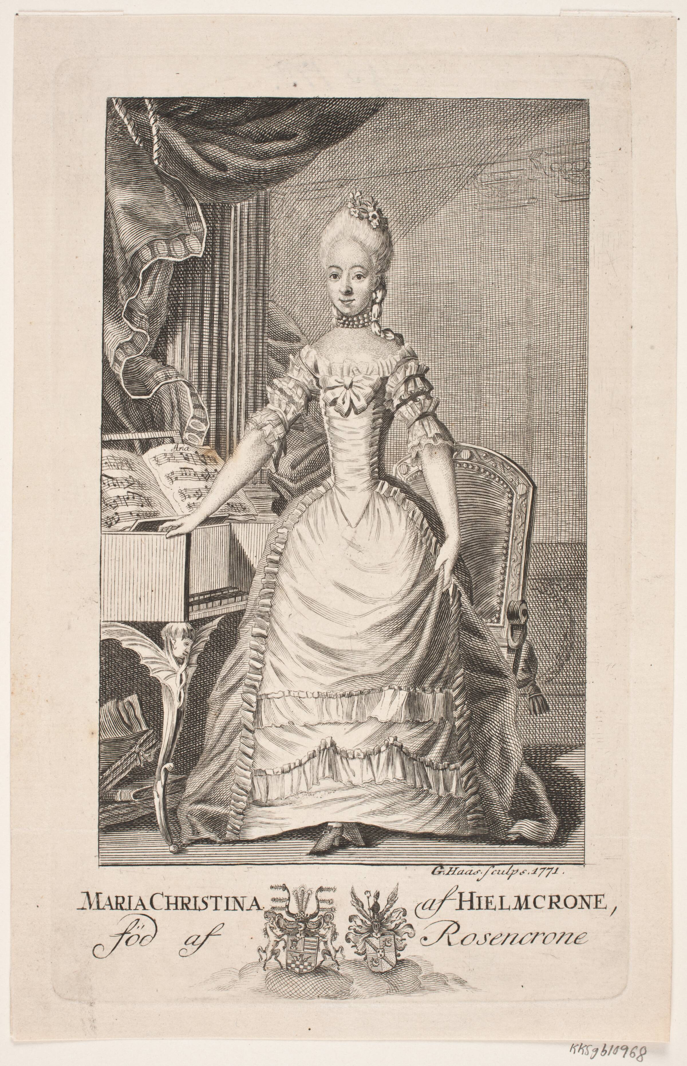 Maria Christina Hielmcrone, Georg Haas, 1771