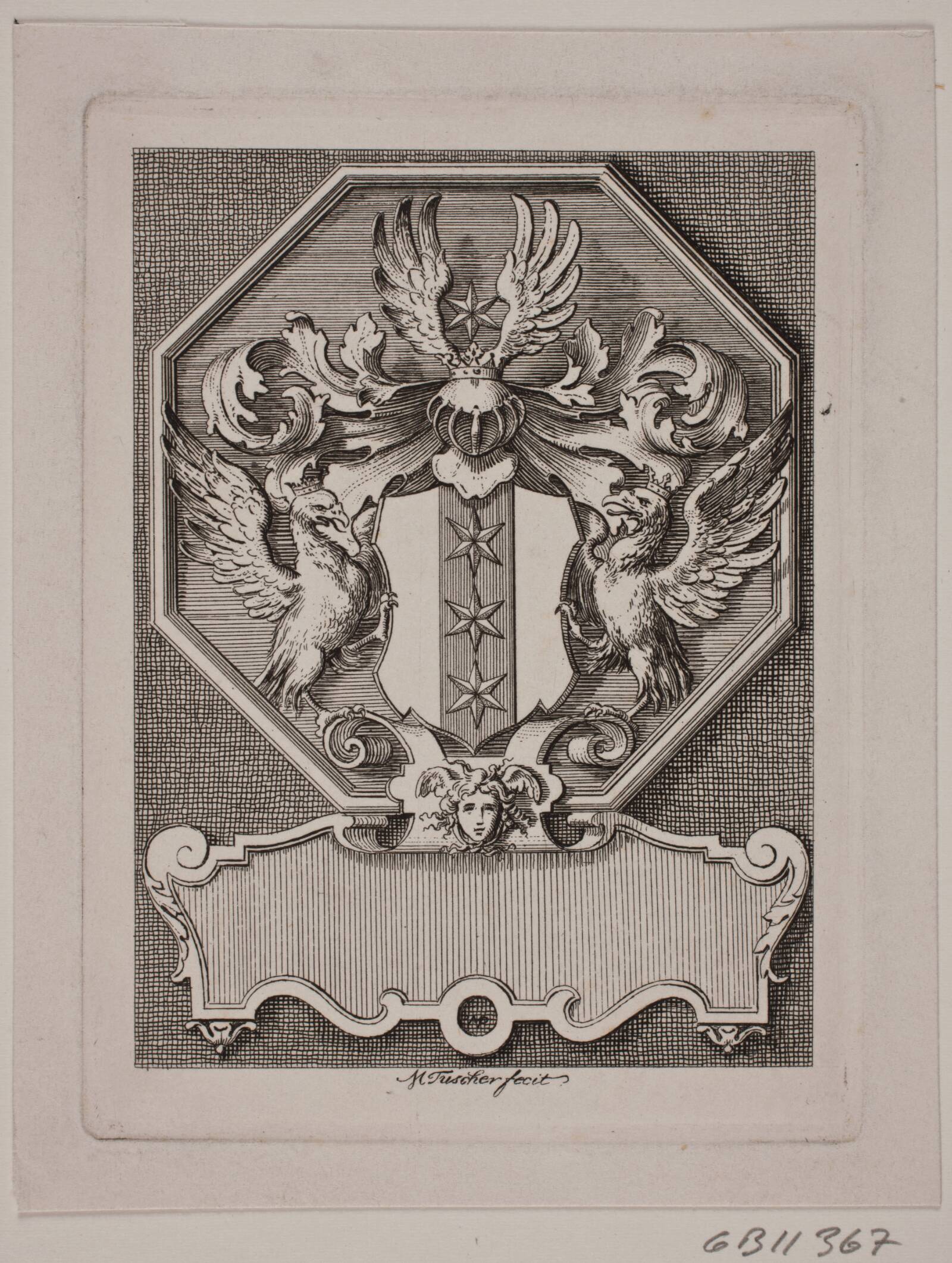 Hjelmstjernes ekslibris, Magnus Petersen, 1725-1749
