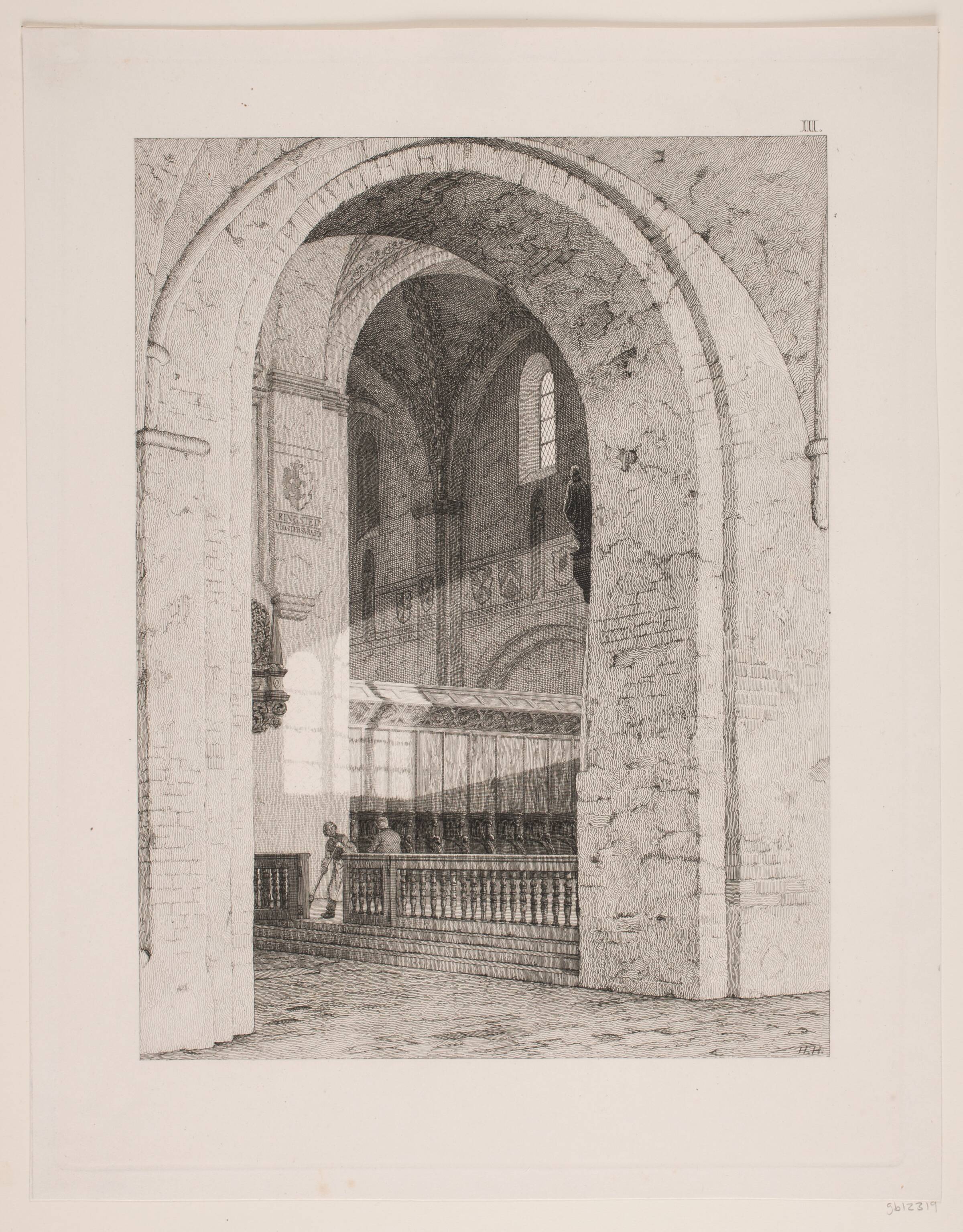 "Kongegravene i Ringsted Kirke". Planche III, Heinrich Hansen, 1858