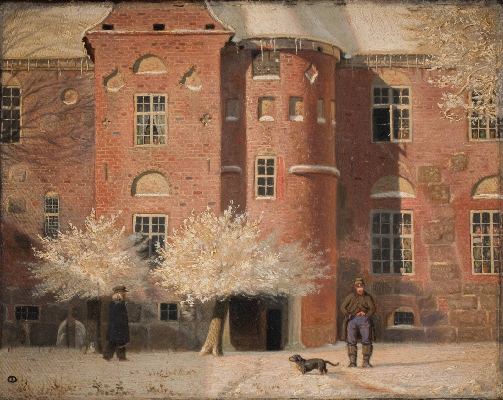 Krabbesholm. Vinter, Christen Dalsgaard, 1839-1907