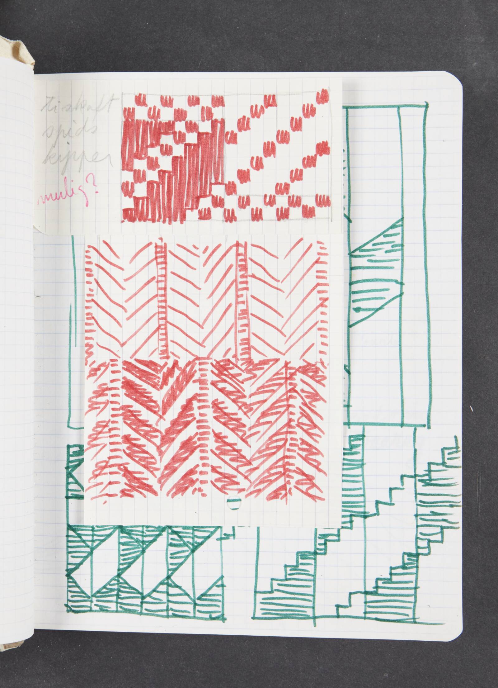 Mønsterudkast, Ragna Braase, 1977-1985