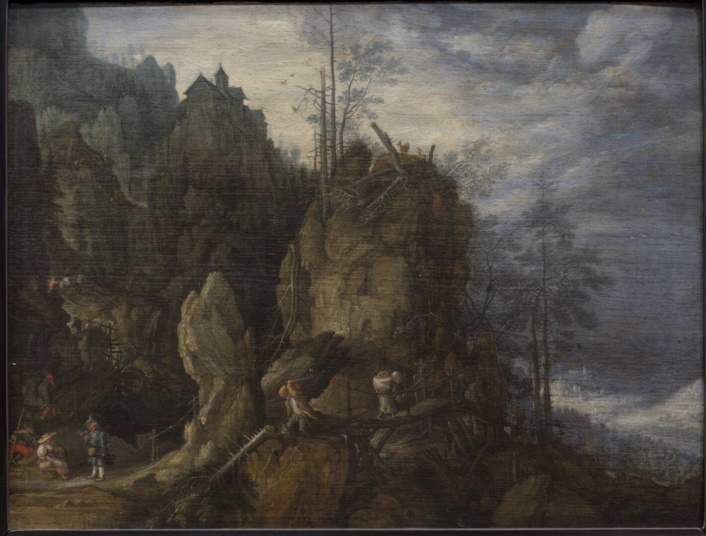 Mountain Landscape with Woodcutters, by Roelant Savery, 1608-1611