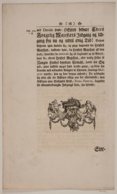 Vignet til Frederik IV's Salvingsakt