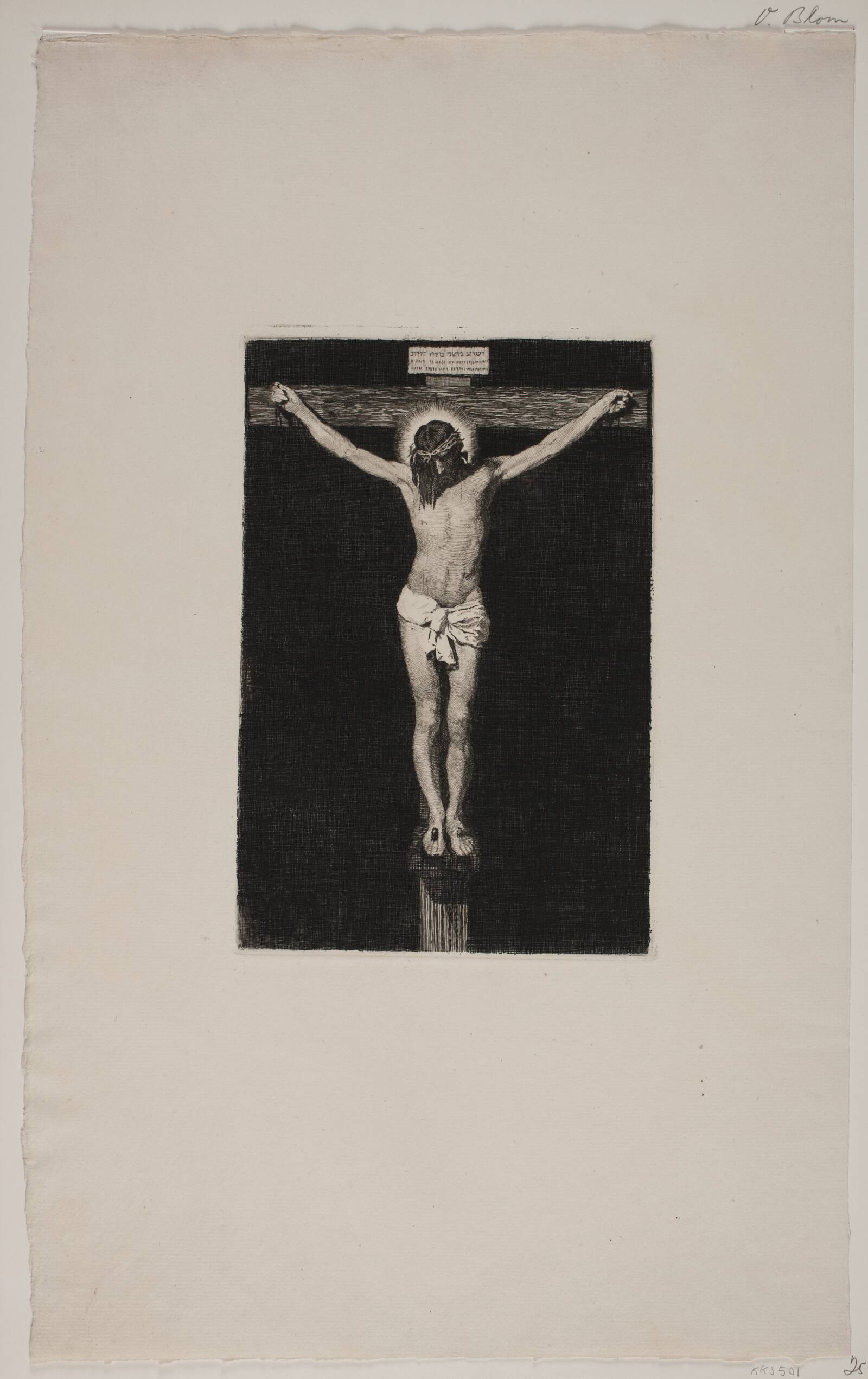 Kristus på korset, G.V. Blom, 1853-1942
