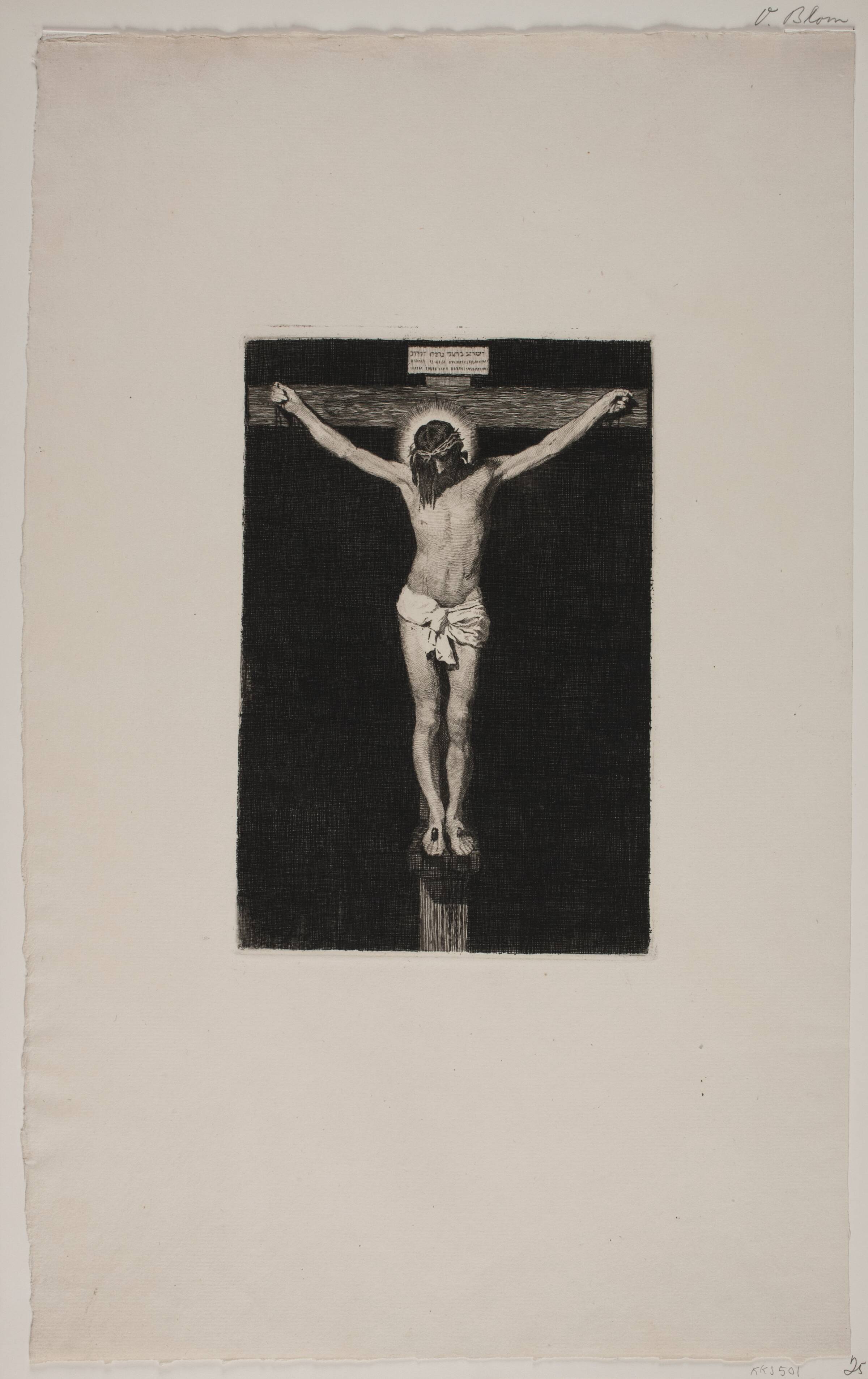 Kristus på korset, G.V. Blom, 1853-1942
