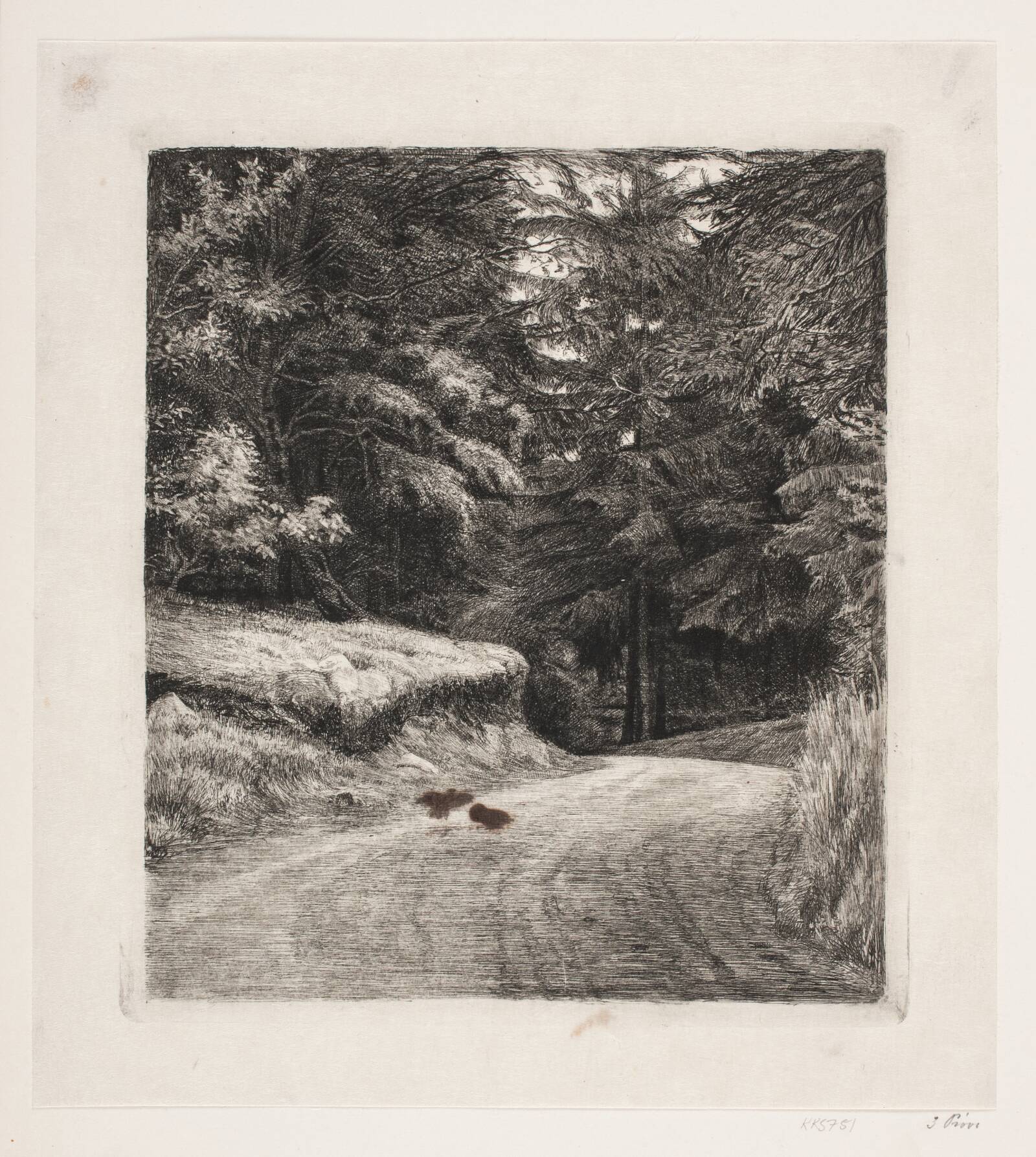 Vejen i Granskoven, Carl Bloch, 1885