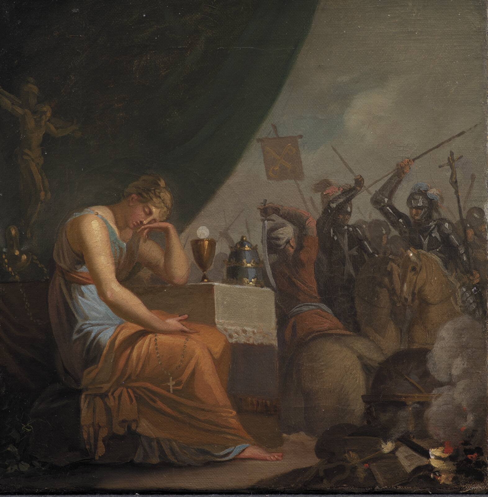 Hierarchy at its Peak at the time of the Crusades, by Nicolai Abildgaard, 1784