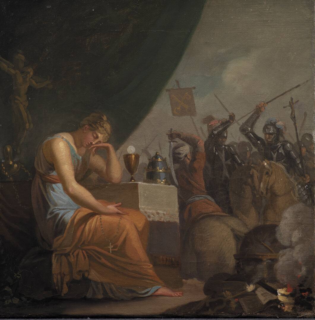 Hierarchy at its Peak at the time of the Crusades, by Nicolai Abildgaard, 1784
