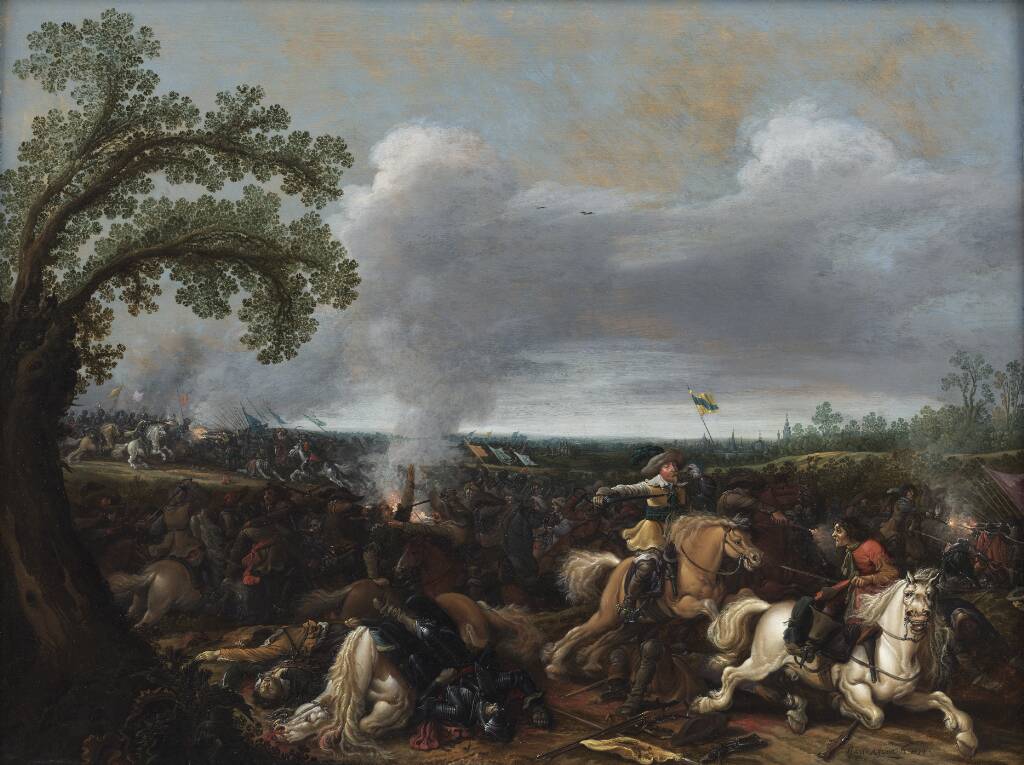 Gustav II Adolf af Sverige i slaget ved Lützen 16. november 1632, Jan Asselijn, 1634
