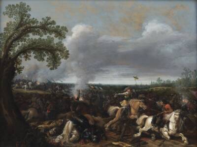 Gustav II Adolf af Sverige i slaget ved Lützen 16. november 1632