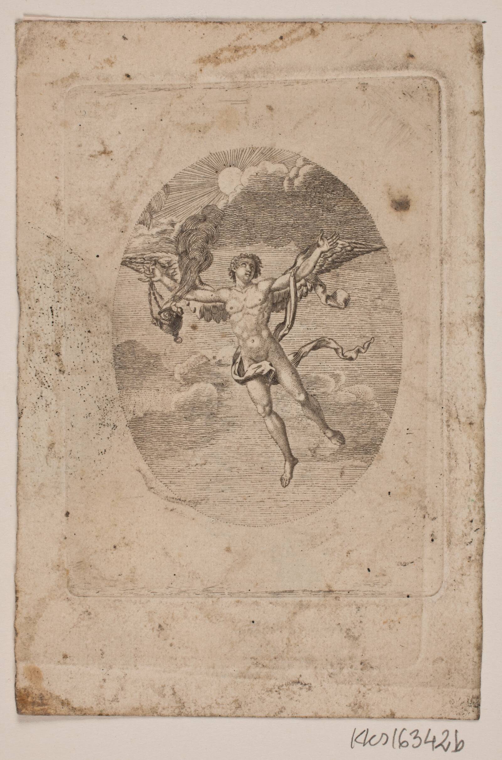 Svævende engel, Gerhard Ludvig Lahde, 1765-1833