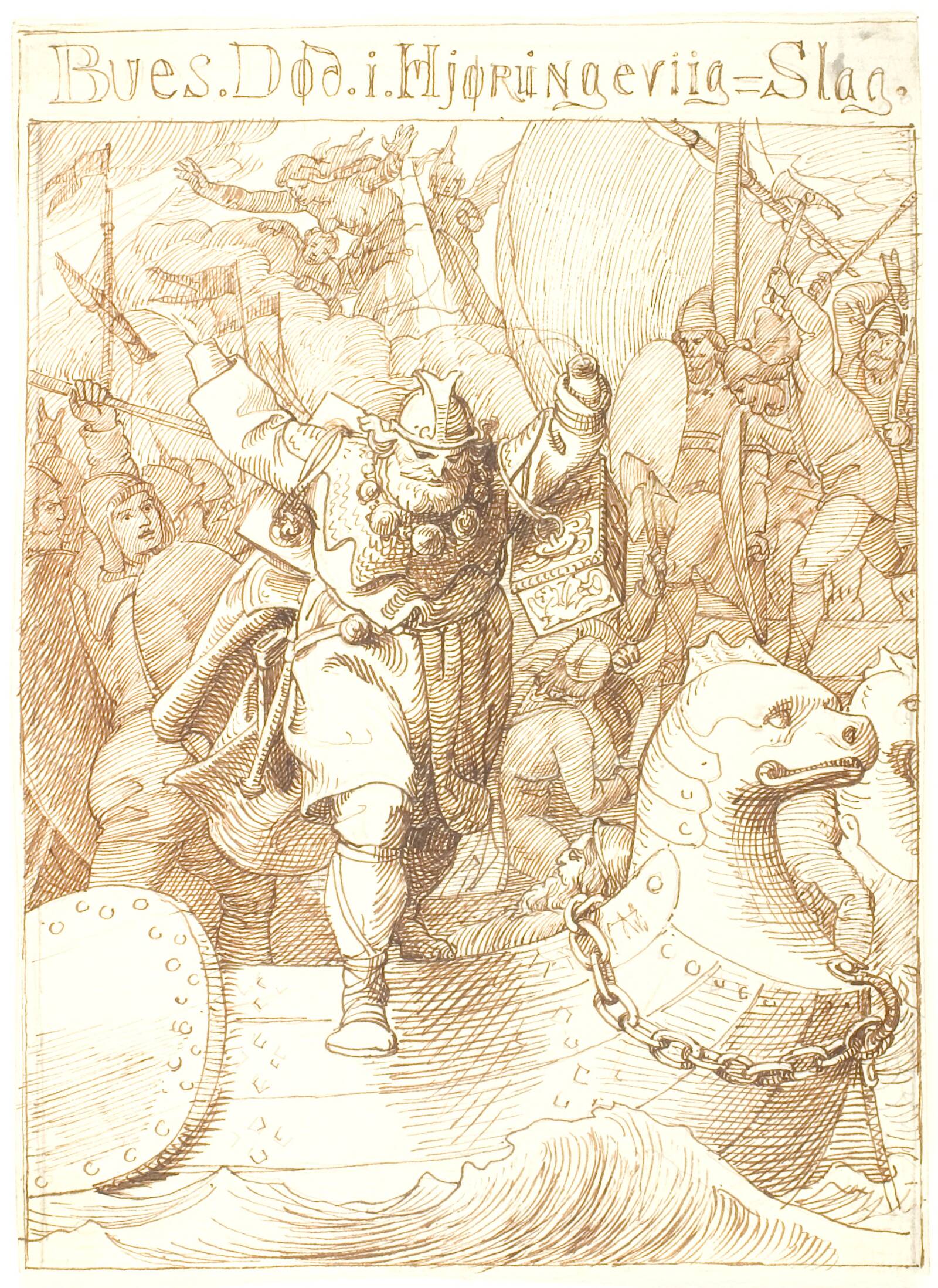 Bues død, Lorenz Frølich, 1852
