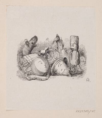 Illustration til "Kjærestefolkene" i H.C. Andersen, "Eventyr og Historier", Bind 1
