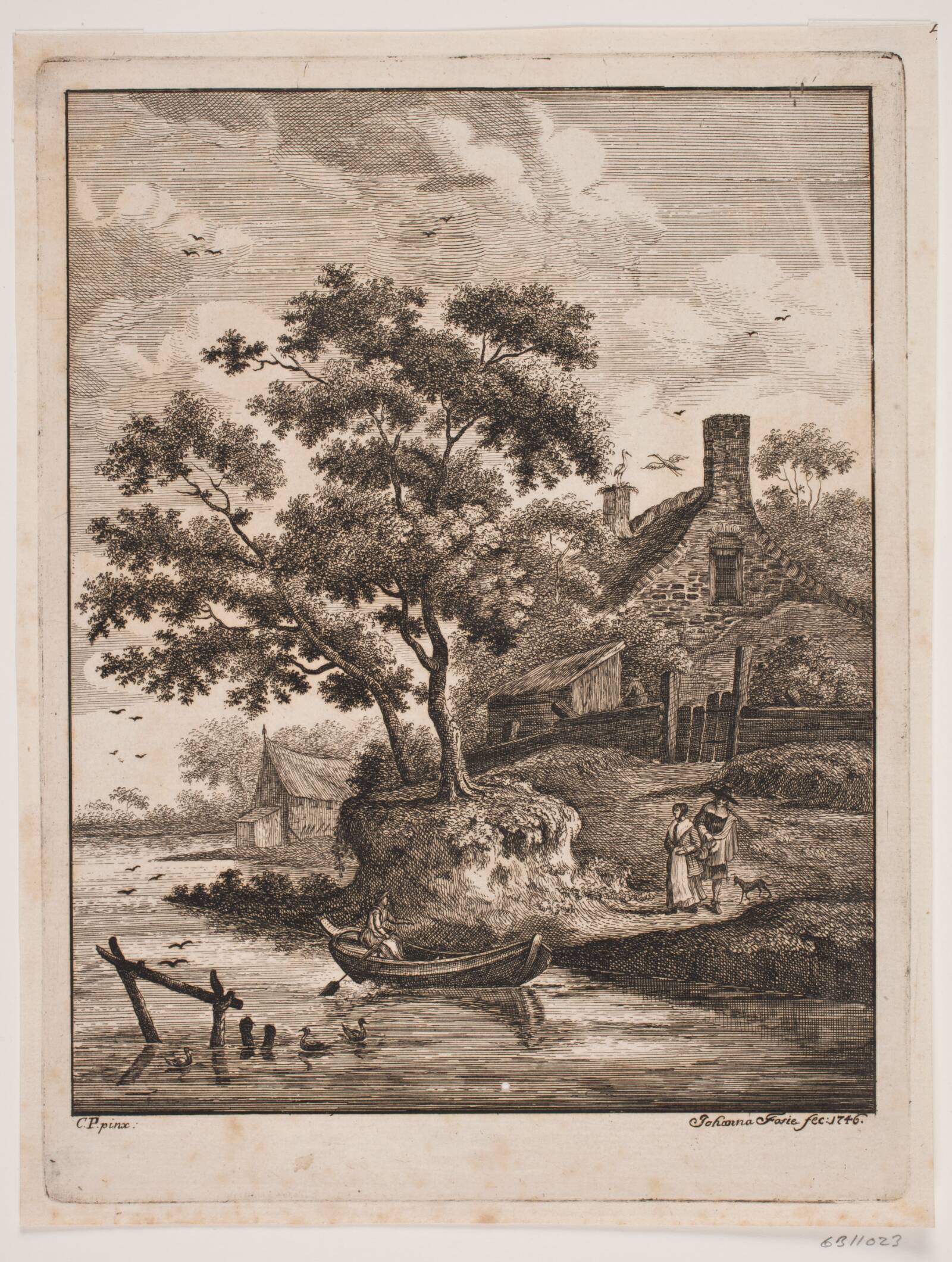 Flodparti, Johanna Fosie, 1746