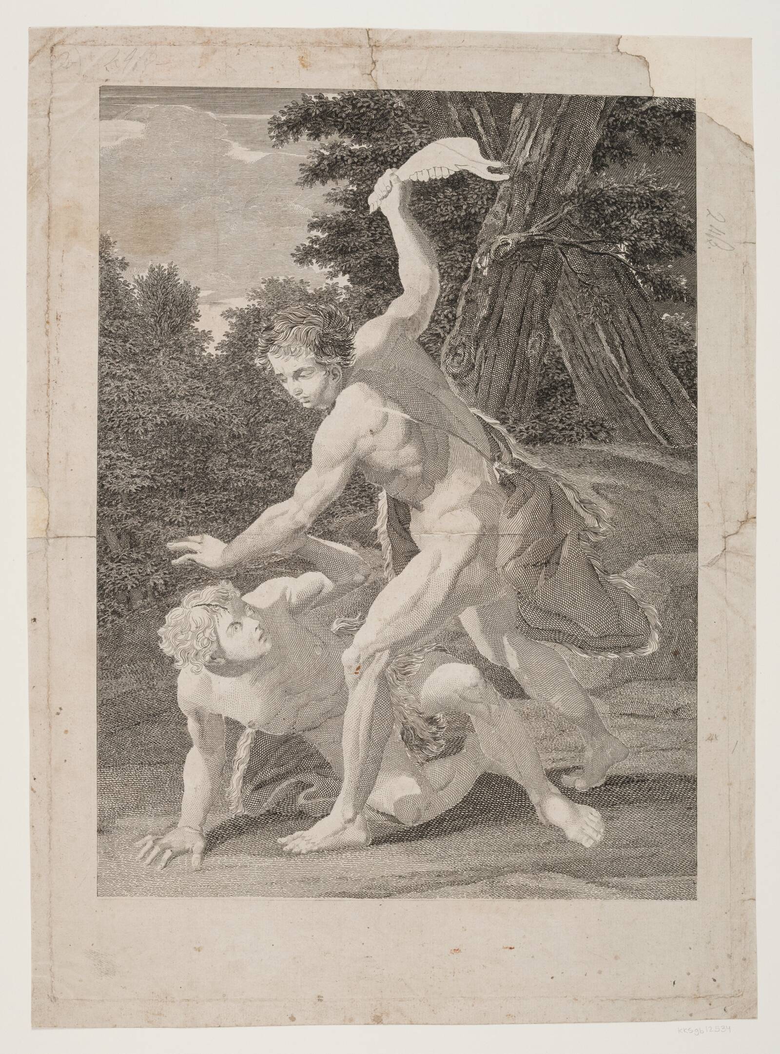 Kain dræber Abel, Andreas Flint, 1794