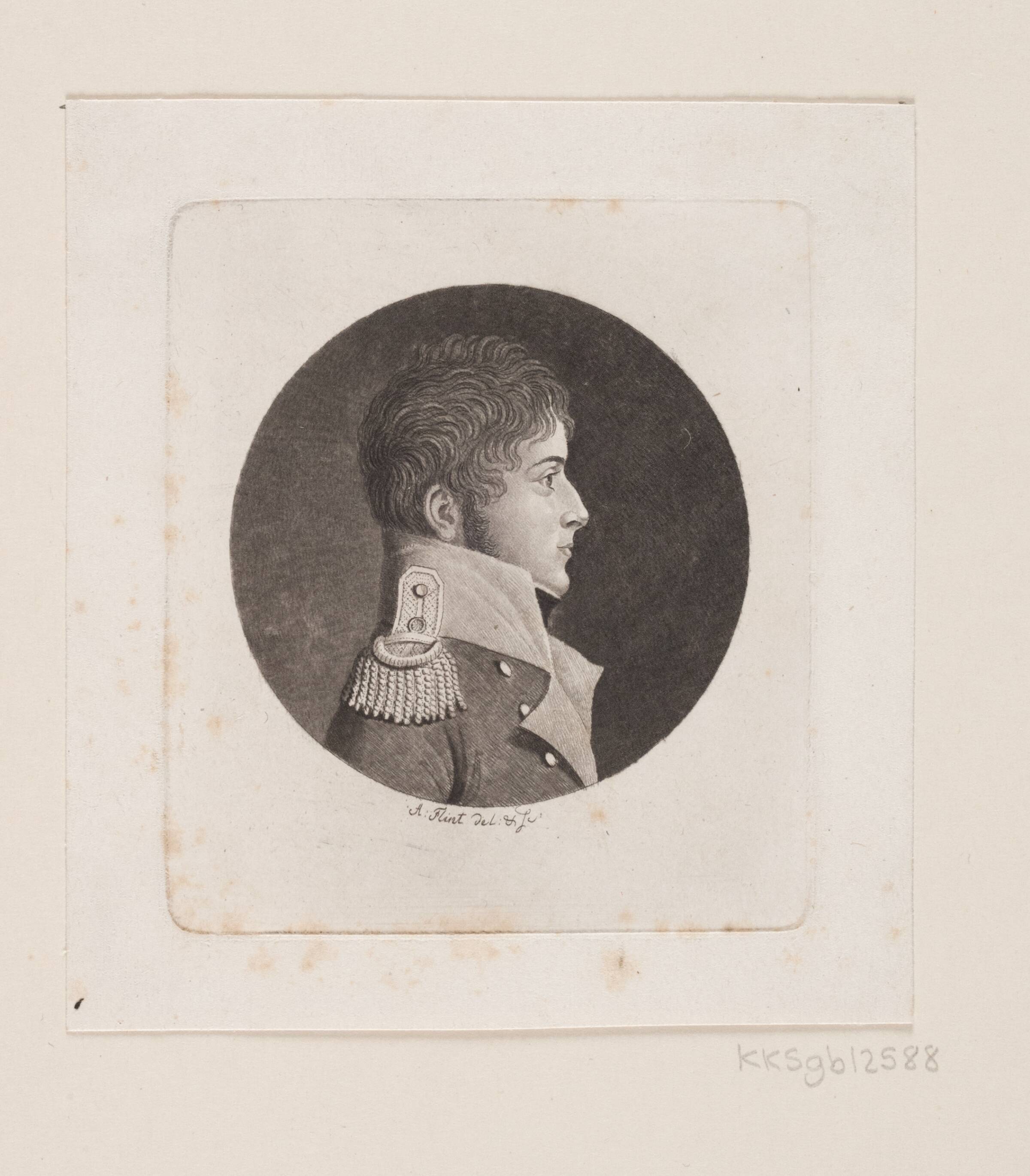 Ubekendt mandsportræt, Andreas Flint, 1767-1824