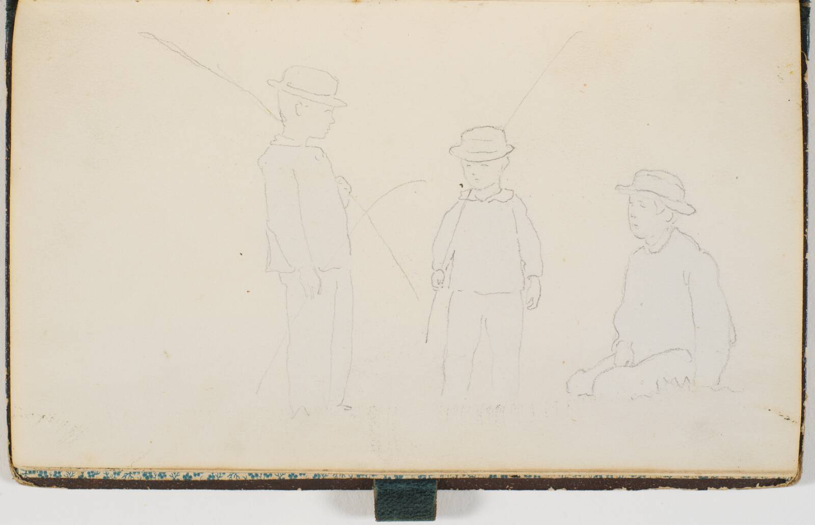 Tre drenge med stråhatte, P.C. Skovgaard, 1868