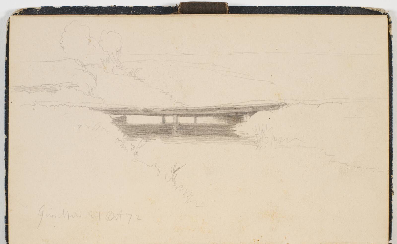 Bro over en å, P.C. Skovgaard, 1872