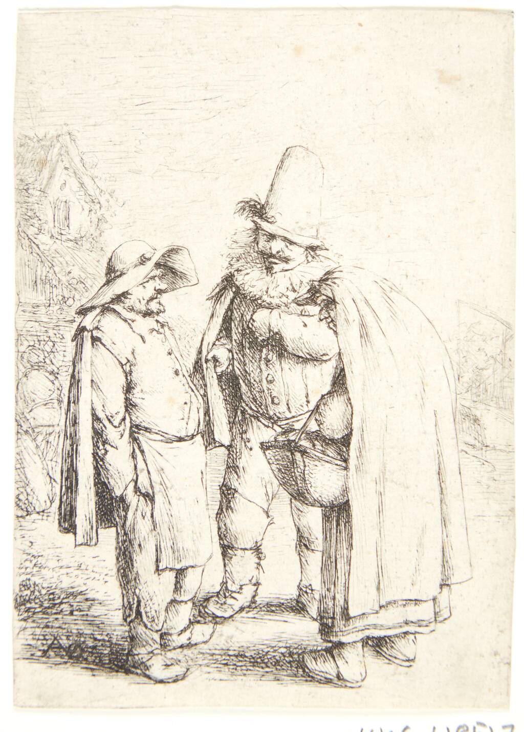 Kvaksalver i samtale med et bondepar, Adriaen van Ostade, 1638