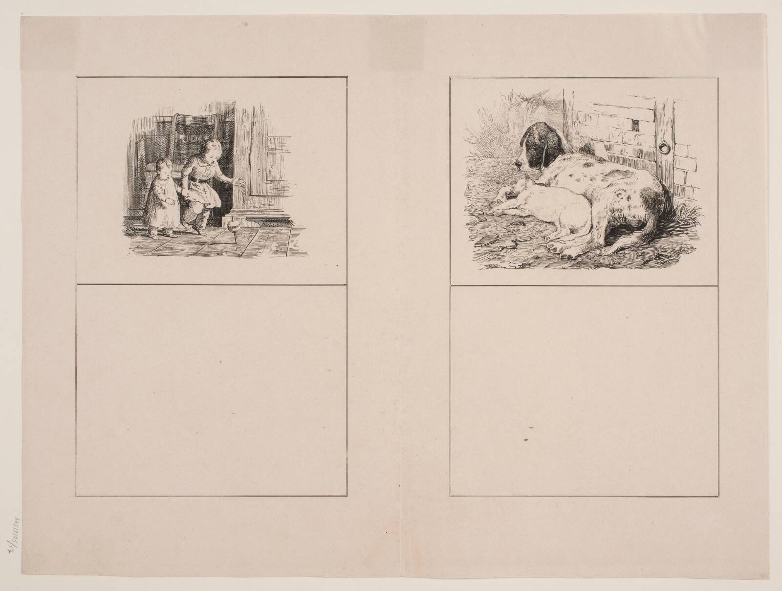 Rumlepotten; De to venner, Adolph Kittendorff, 1845