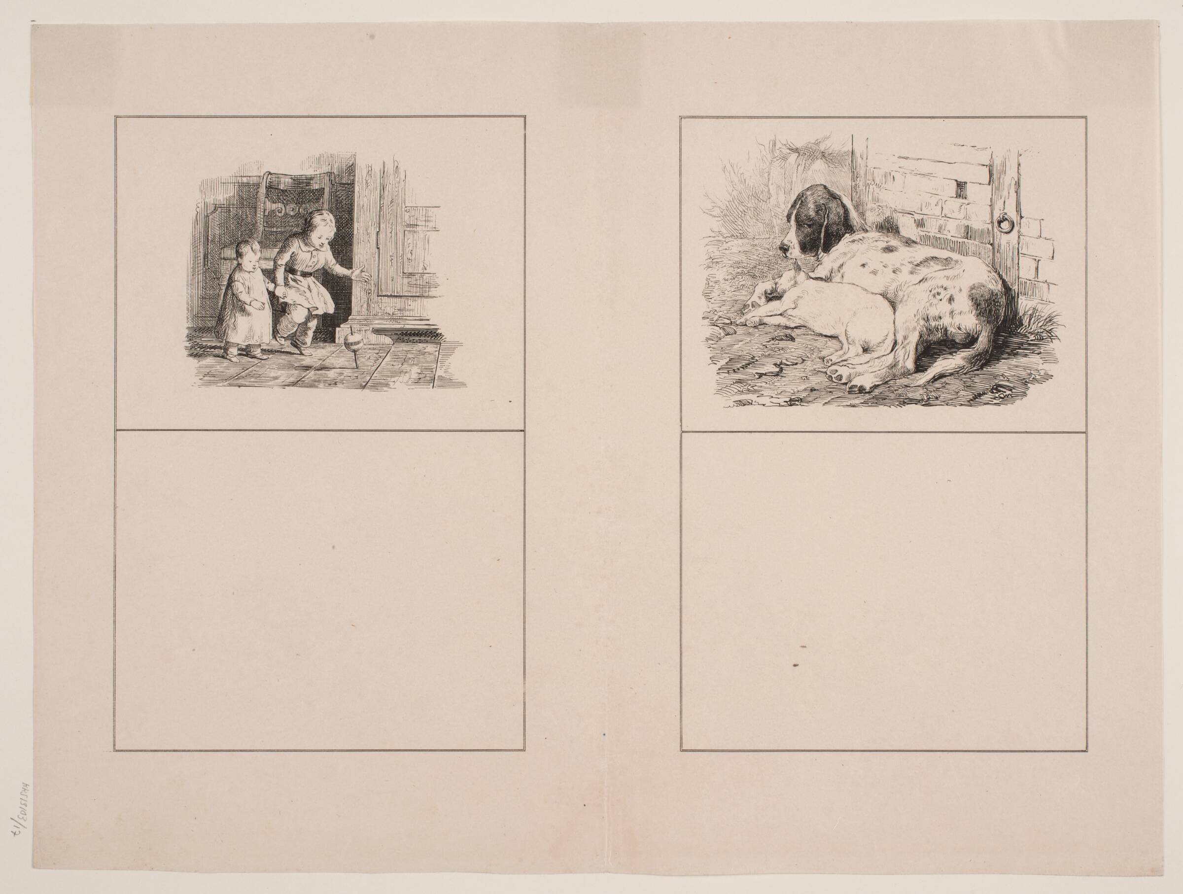Rumlepotten; De to venner, Adolph Kittendorff, 1845