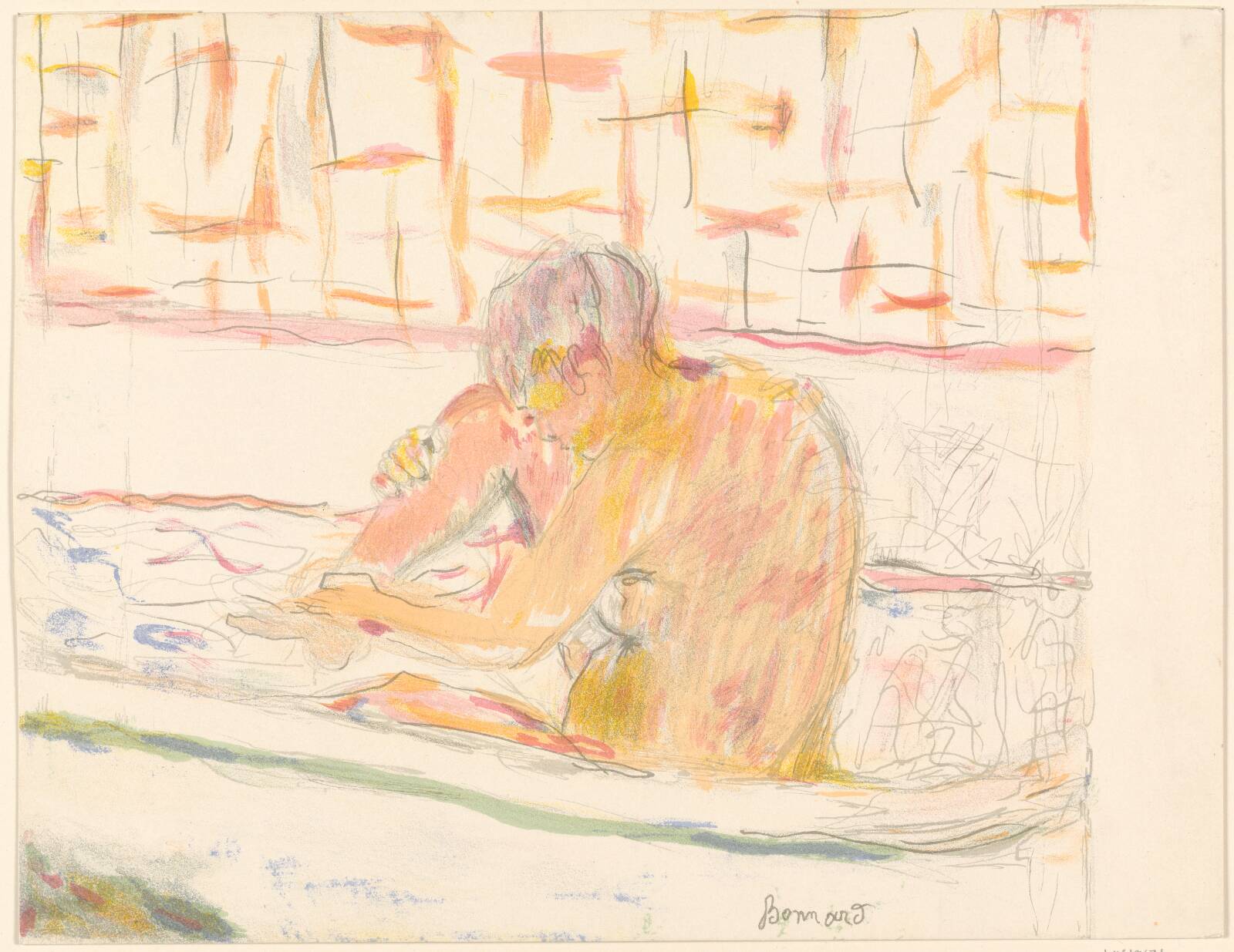Kvinde i badekar, Pierre Bonnard, 1942