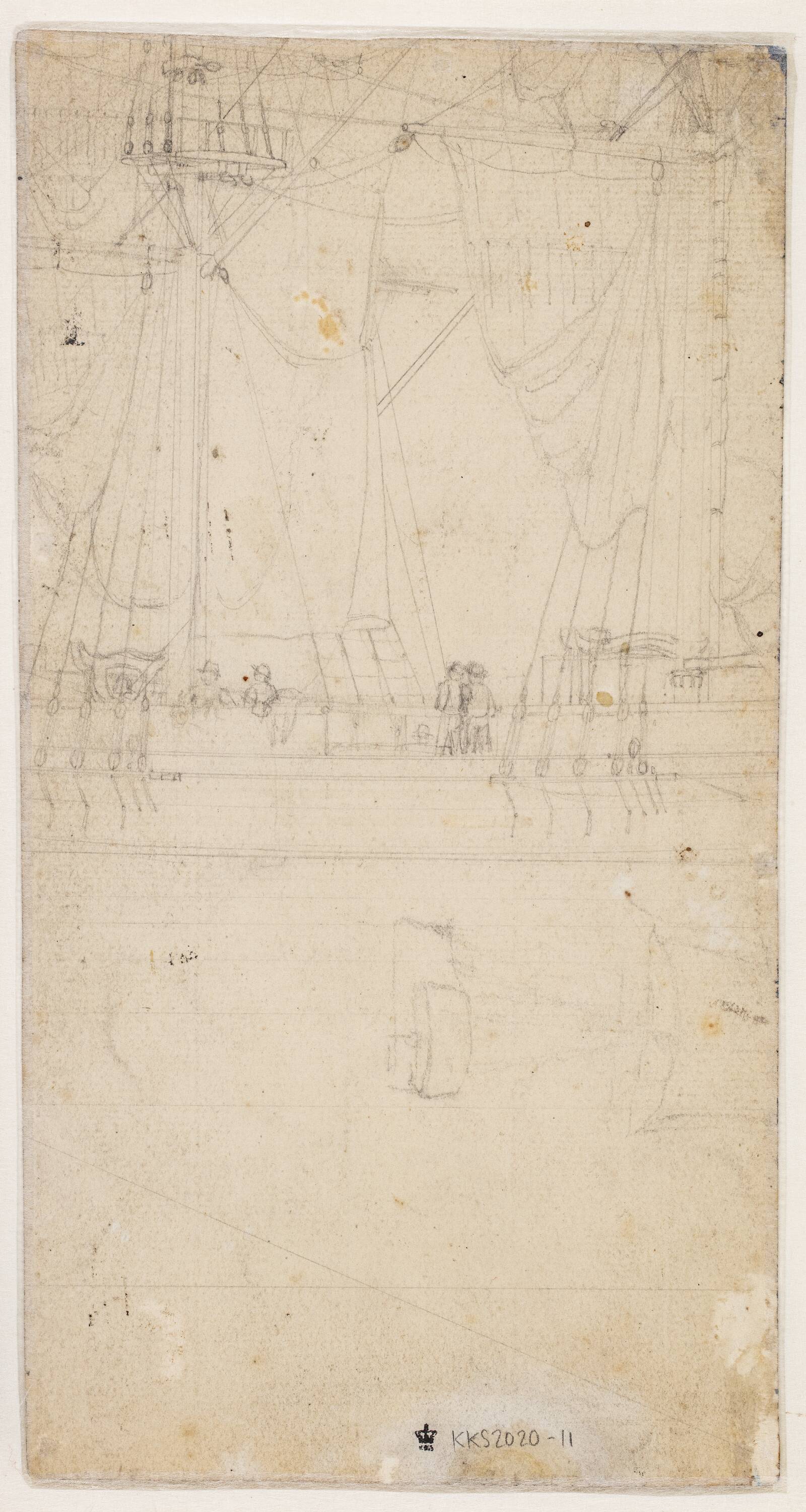 Skib, C.W. Eckersberg, 1833-1837